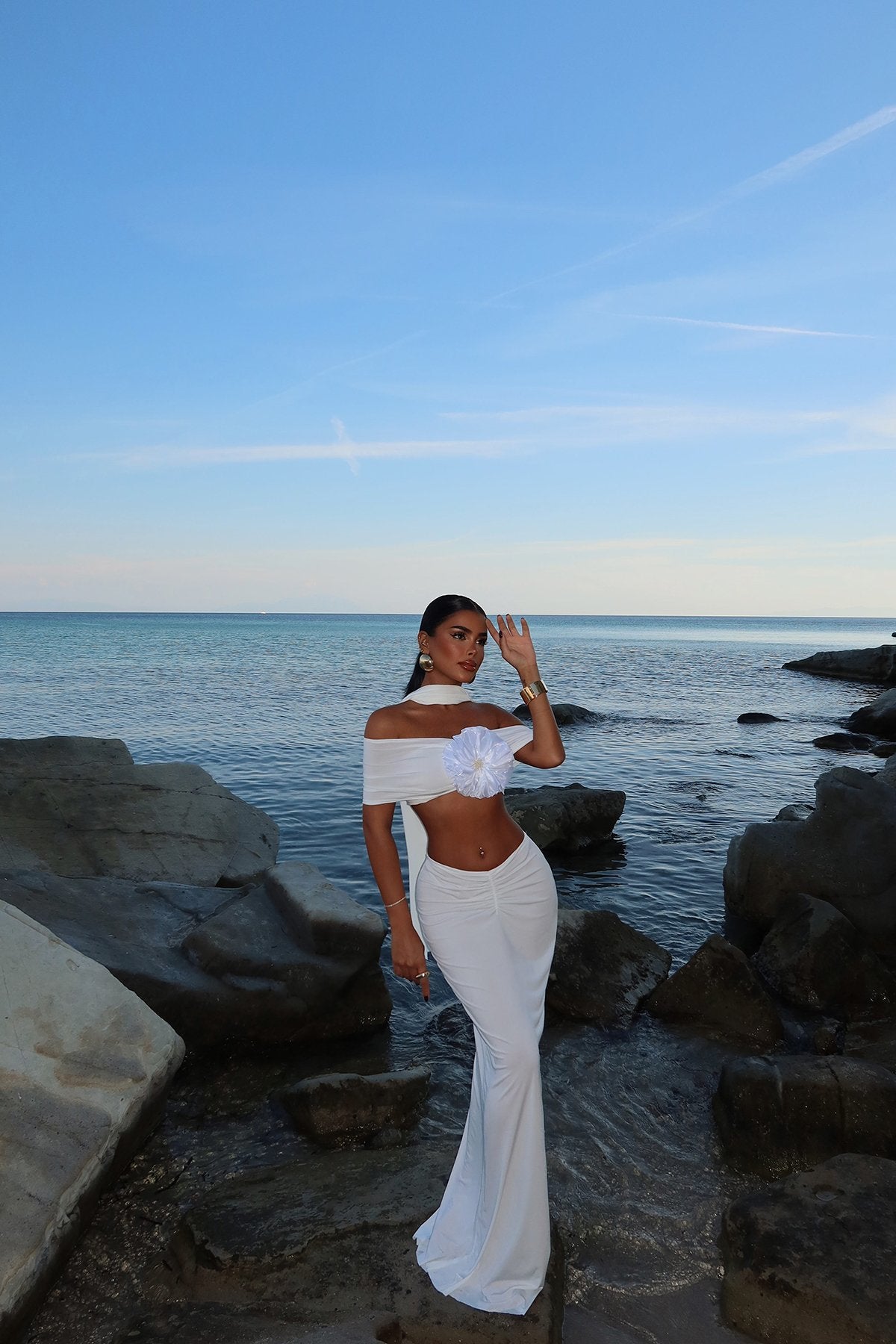 White Lotus Two Piece Suit ATE-1614