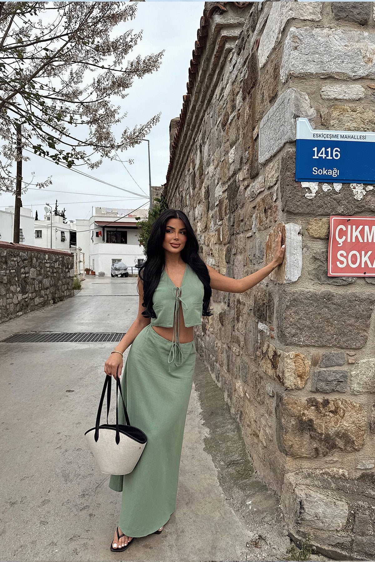 Khaki Stellana Suit ATE-1522