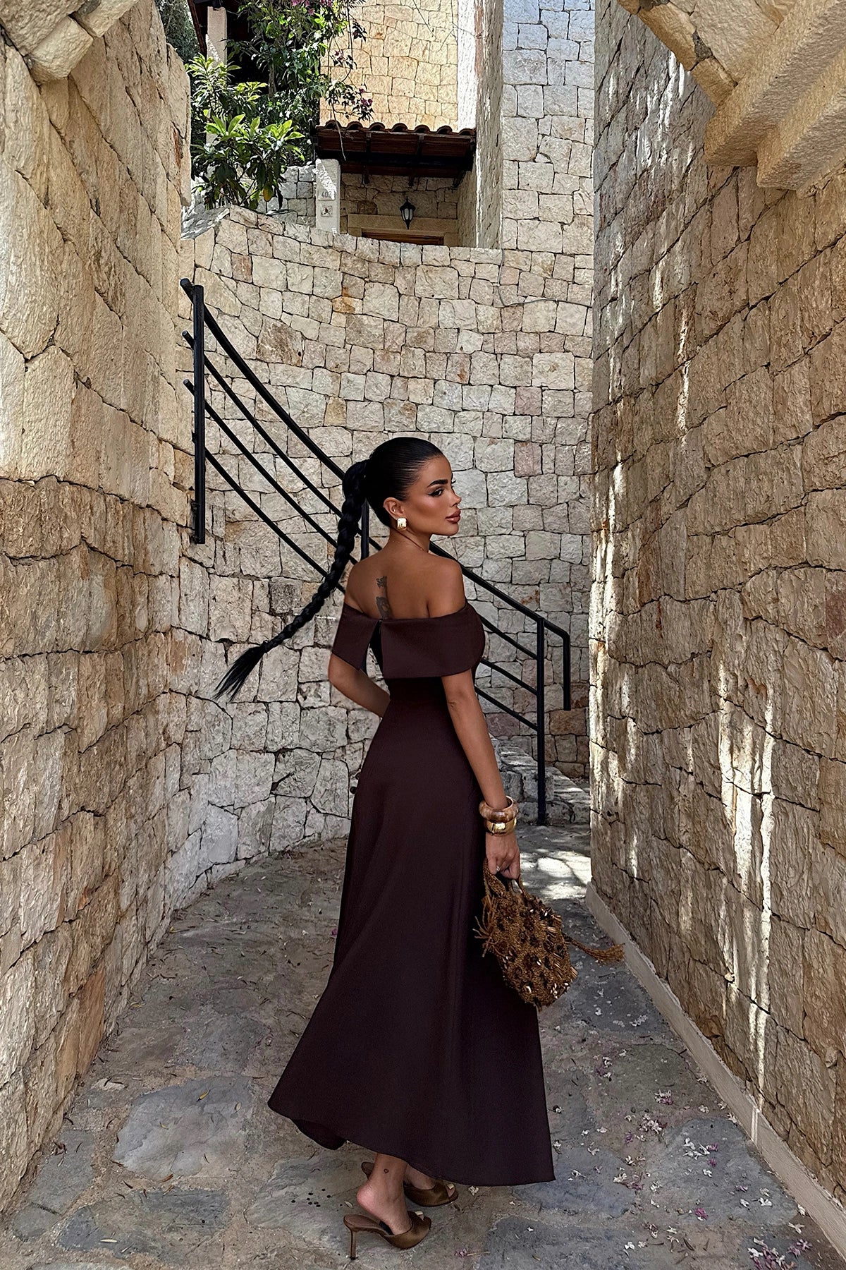 Brown Creil Dress ATE-2920
