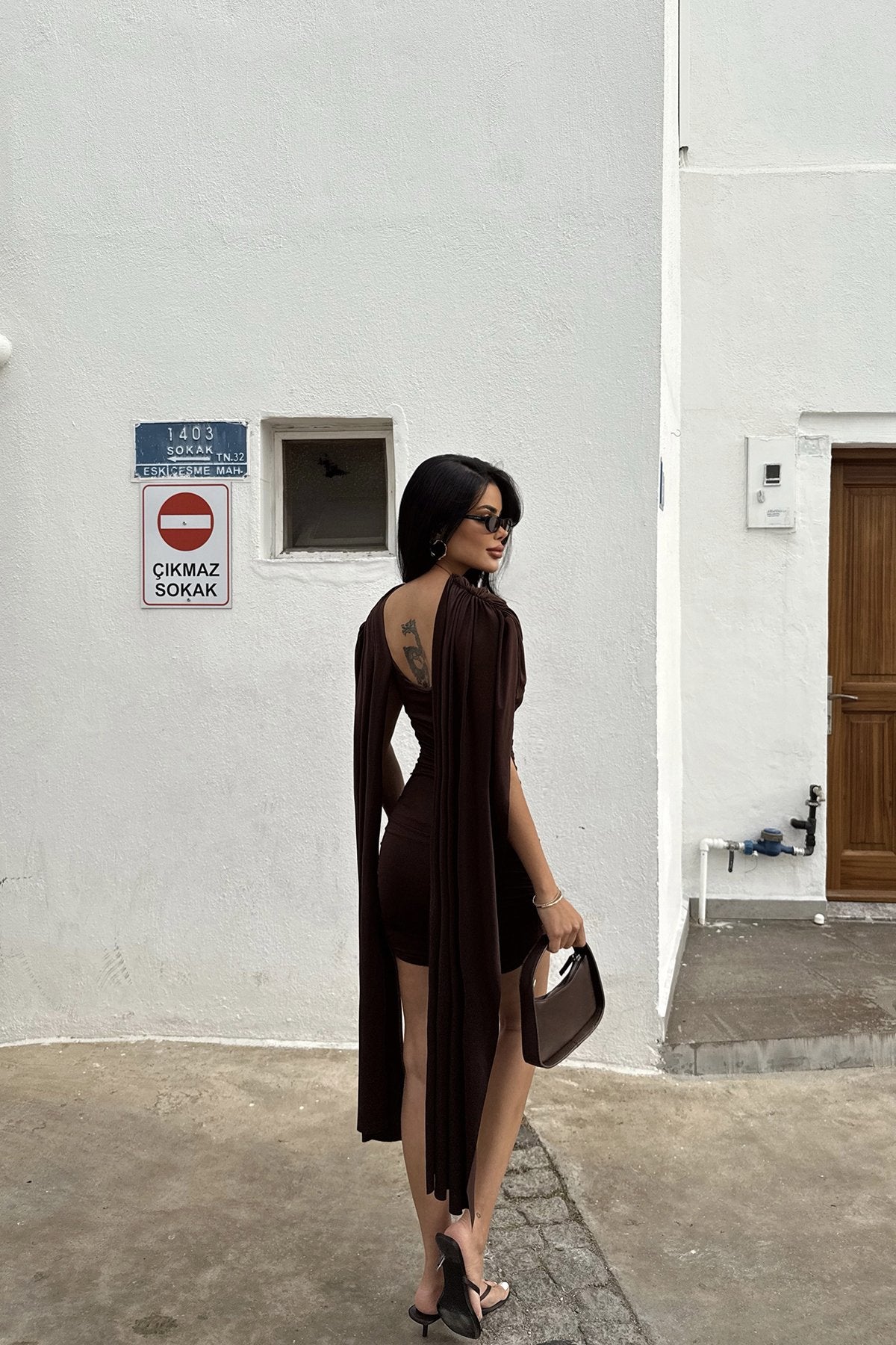 Brown Molly Mini Dress ATE-2492