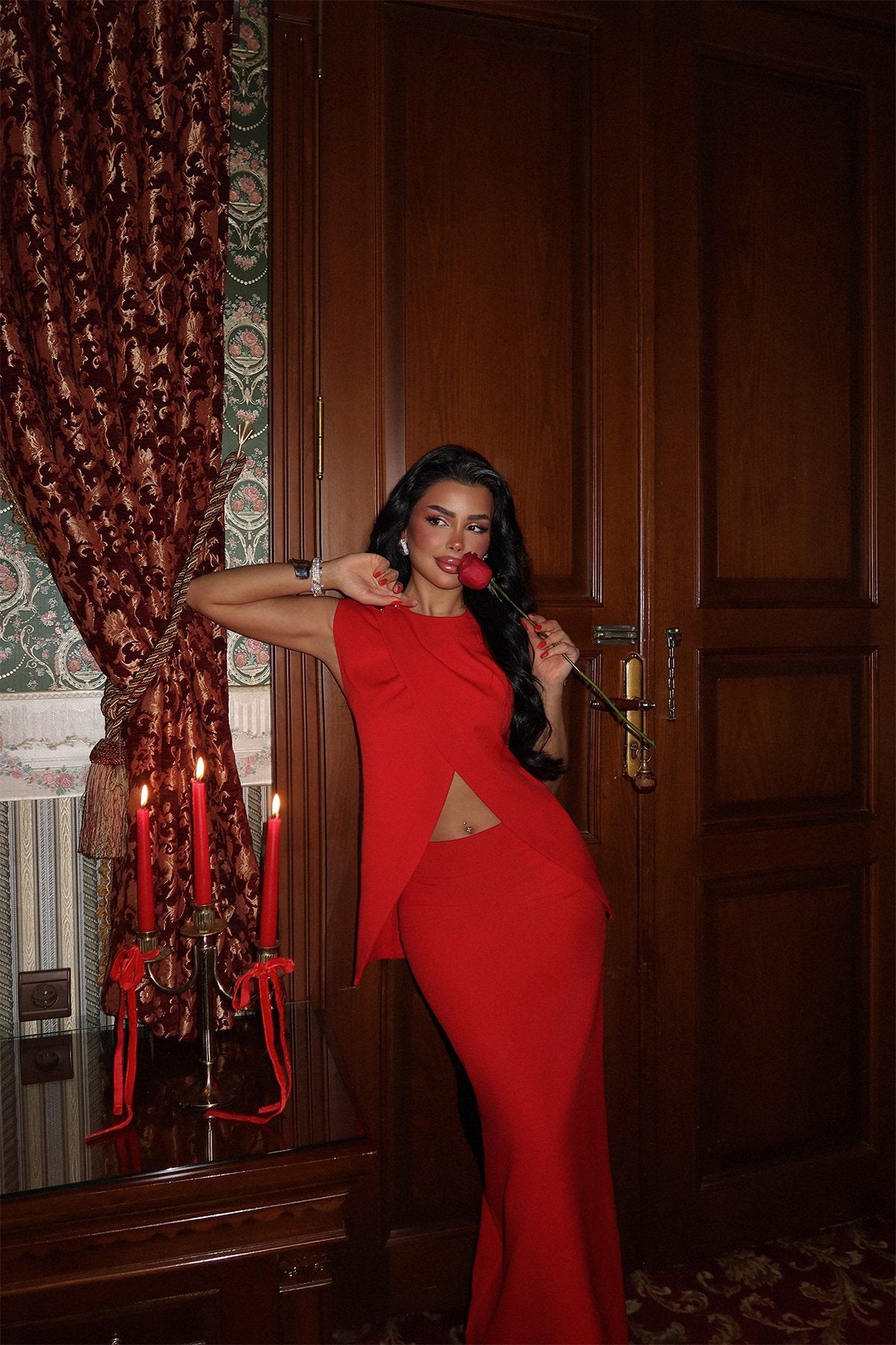 Red Salvatore Suit ATE-2149