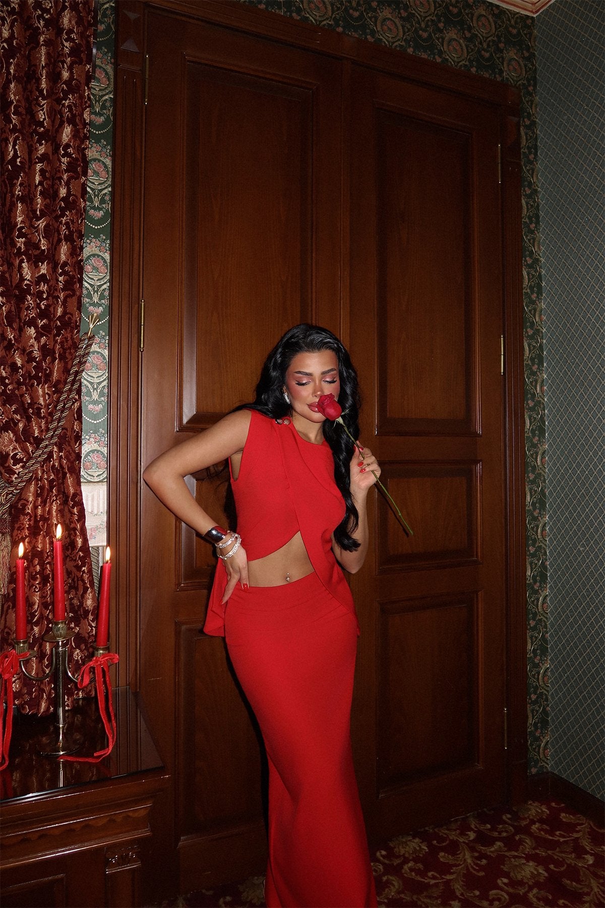 Red Salvatore Suit ATE-2149
