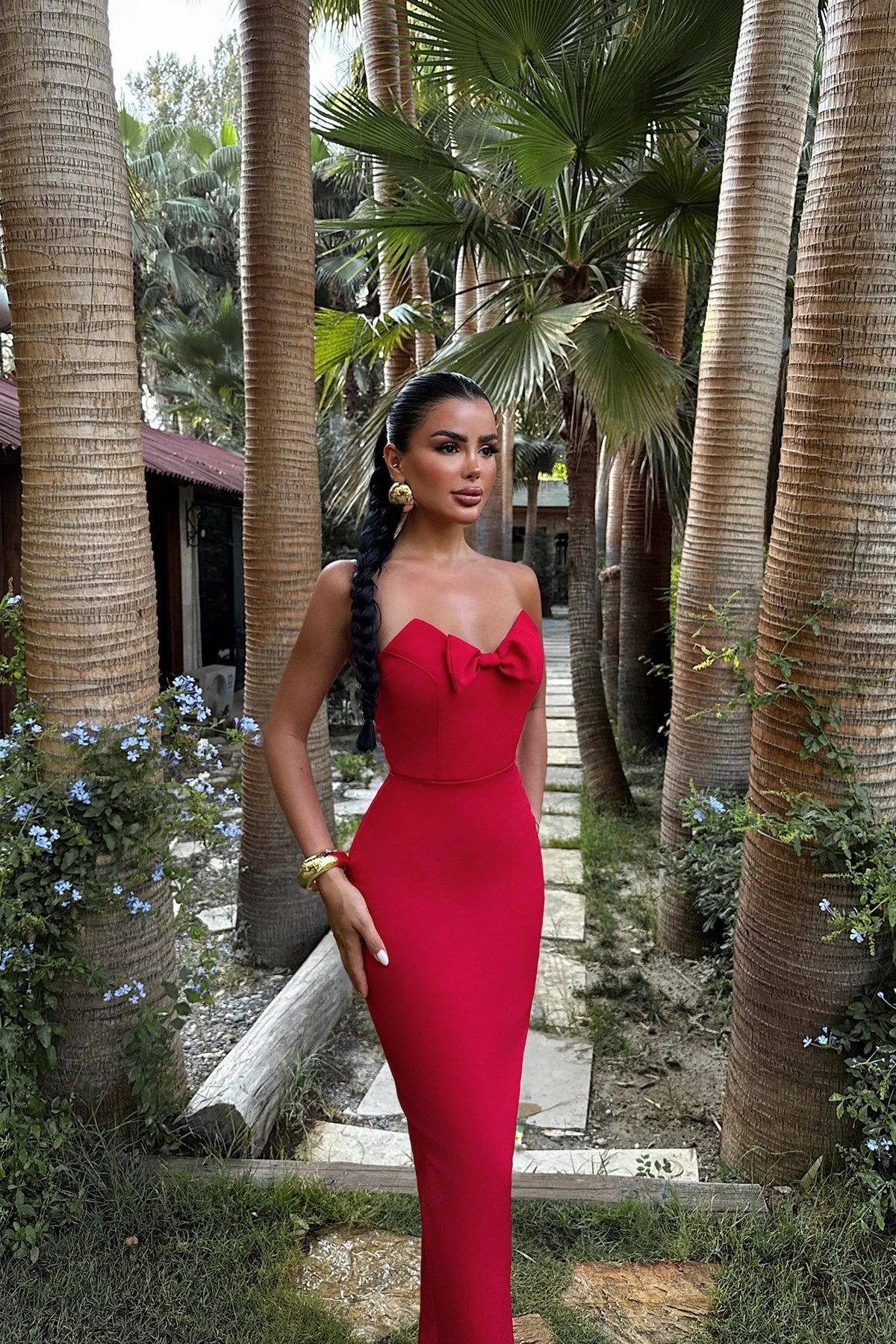 Red Cressida Dress ATE-3233