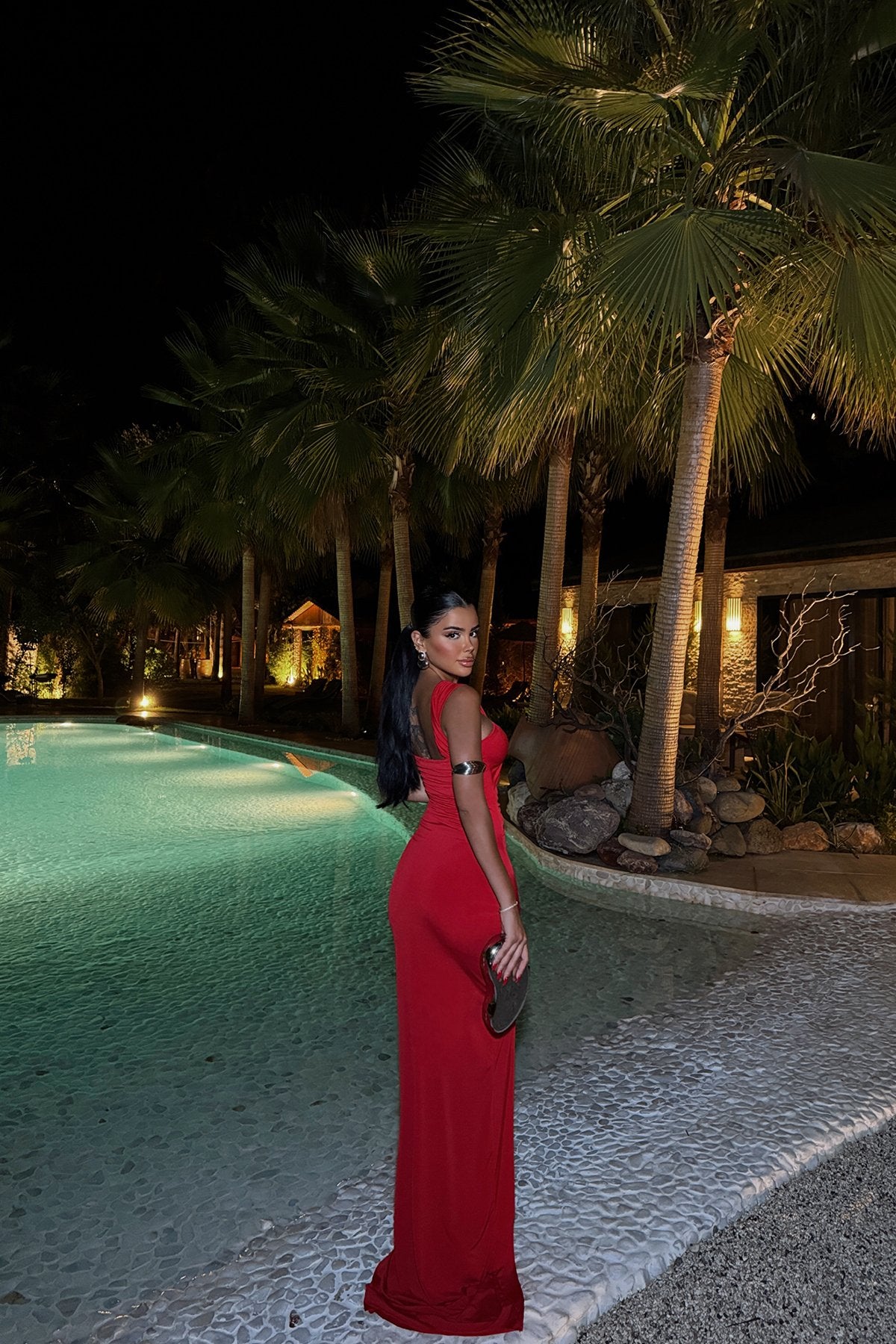 Red Aymil Long Dress ATE-1294