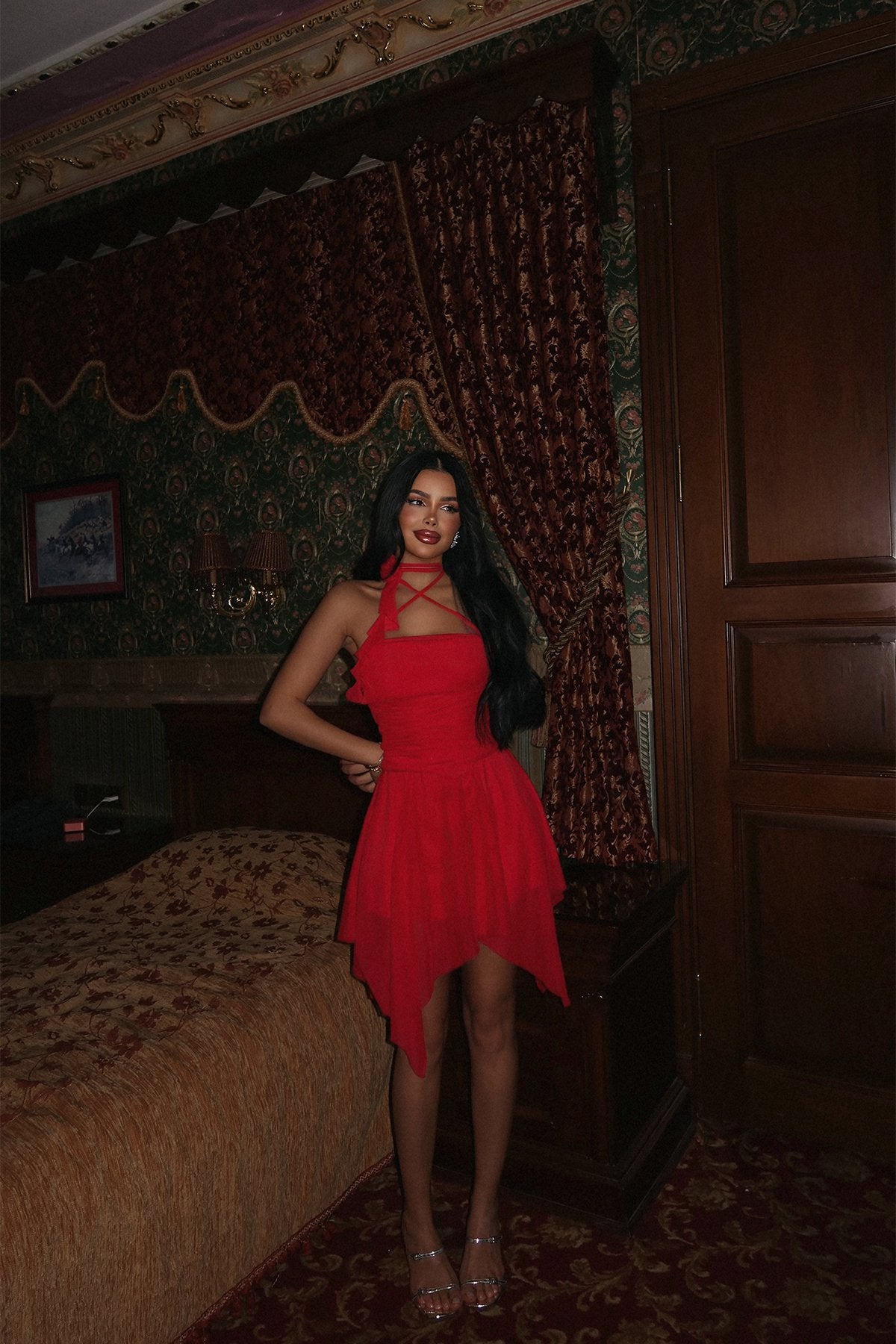 Red Delilah Mini Tulle Dress ATE-2419