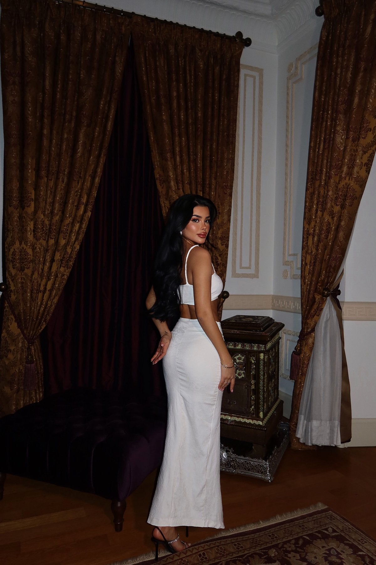 Cream Jolie Rose Detail Suit