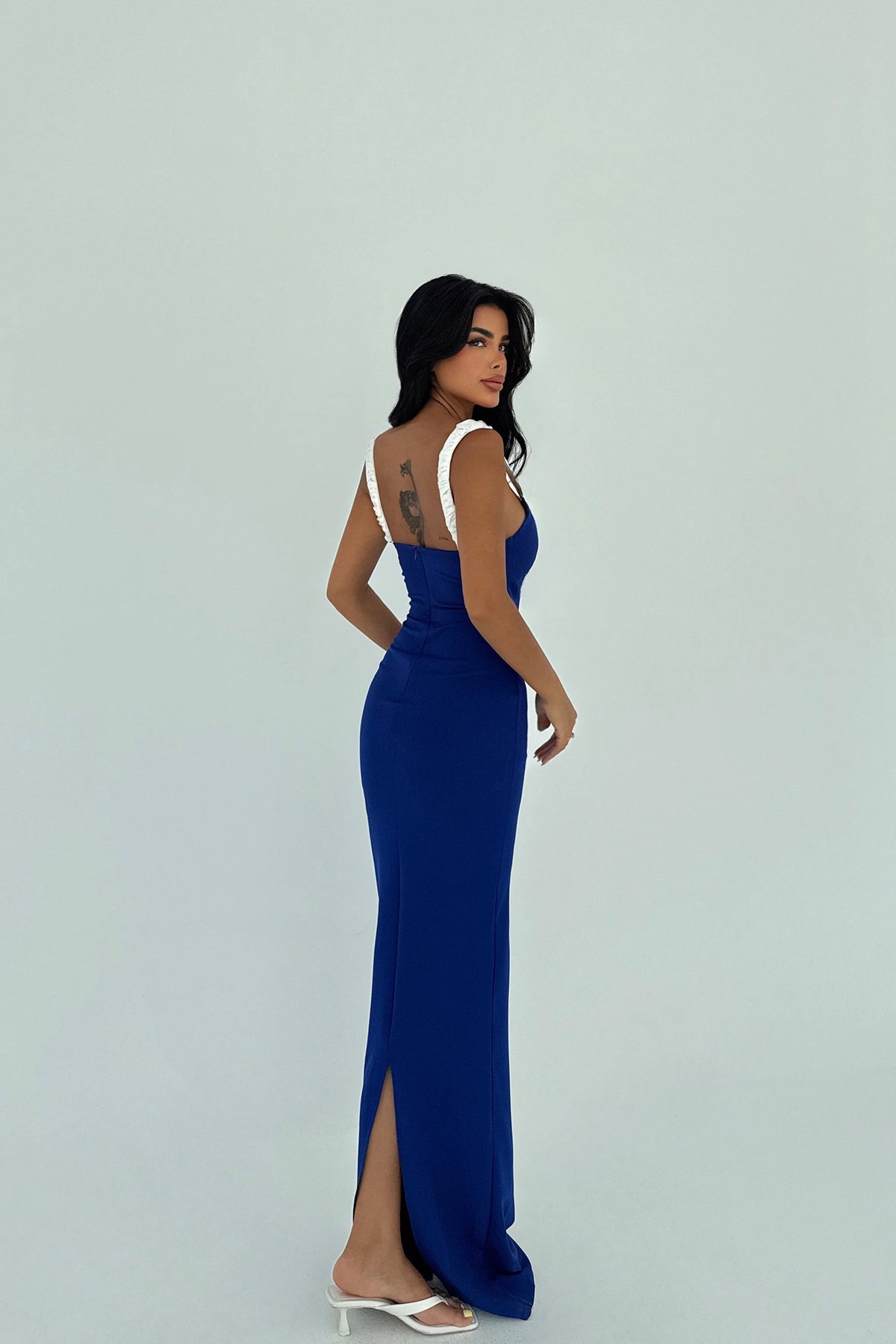Navy Cordelia Long Dress ATE-3025