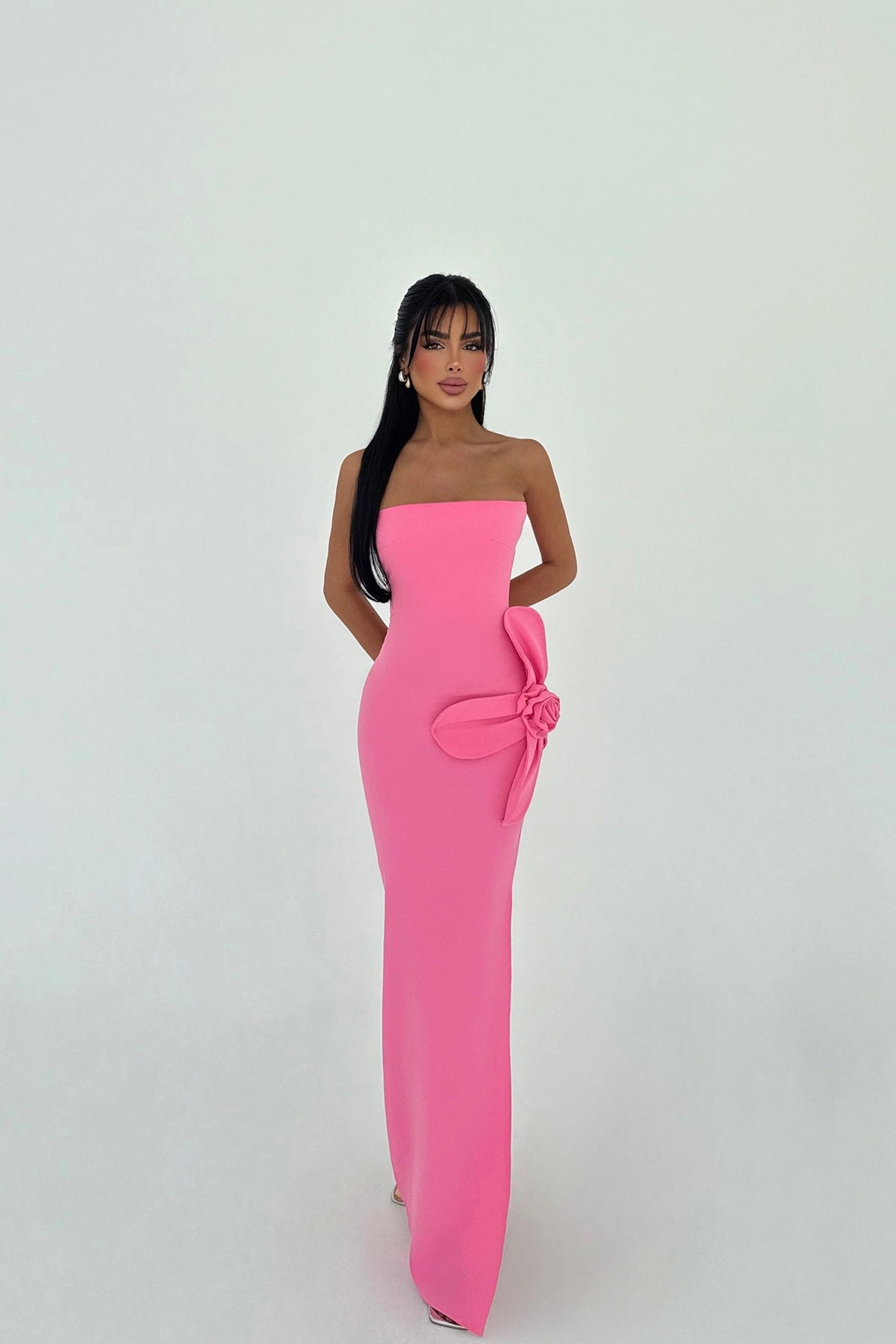 Pink Daysi Strapless Dress ATE-2926