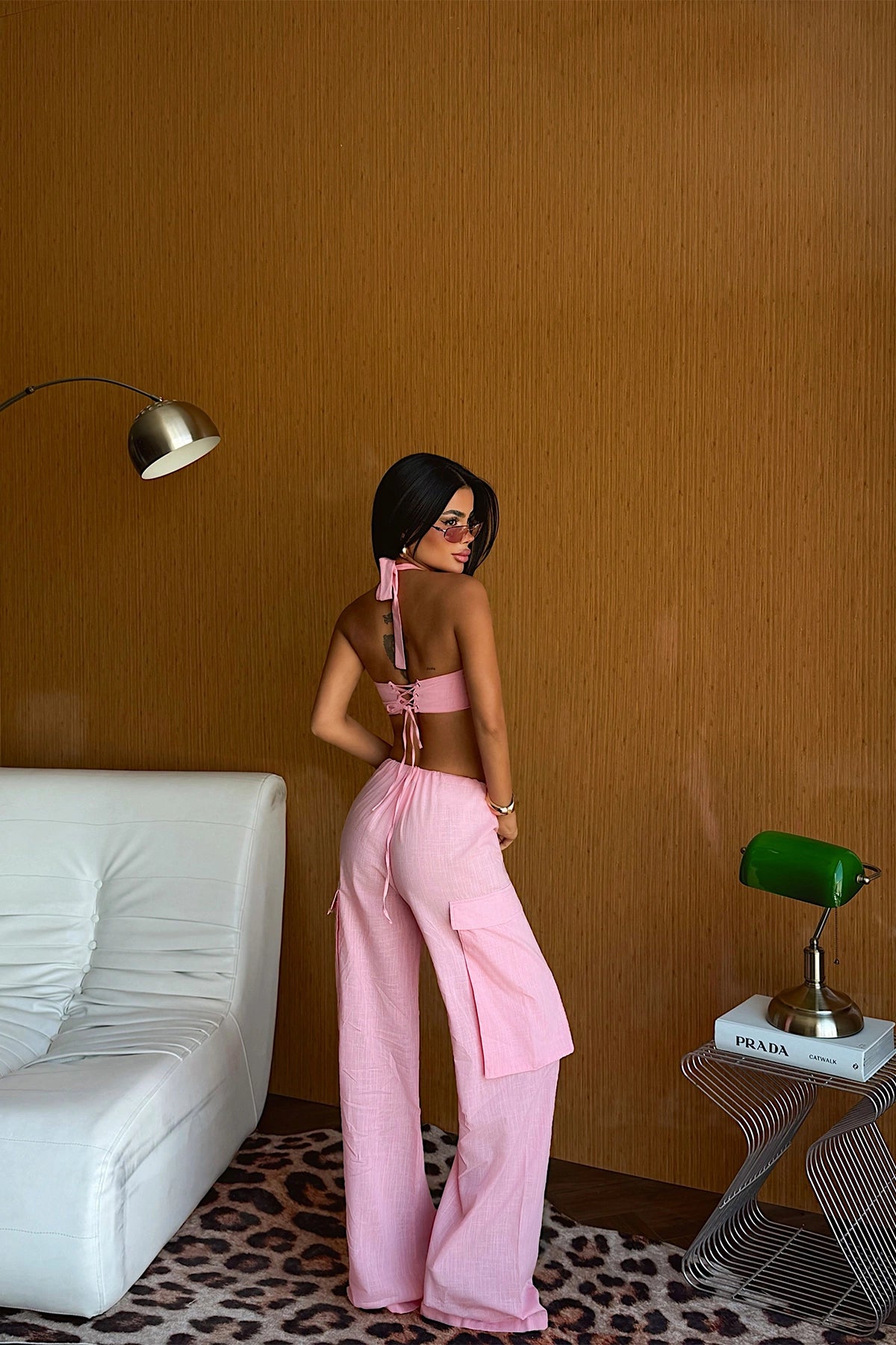Pink Pants Suit ATE-5208