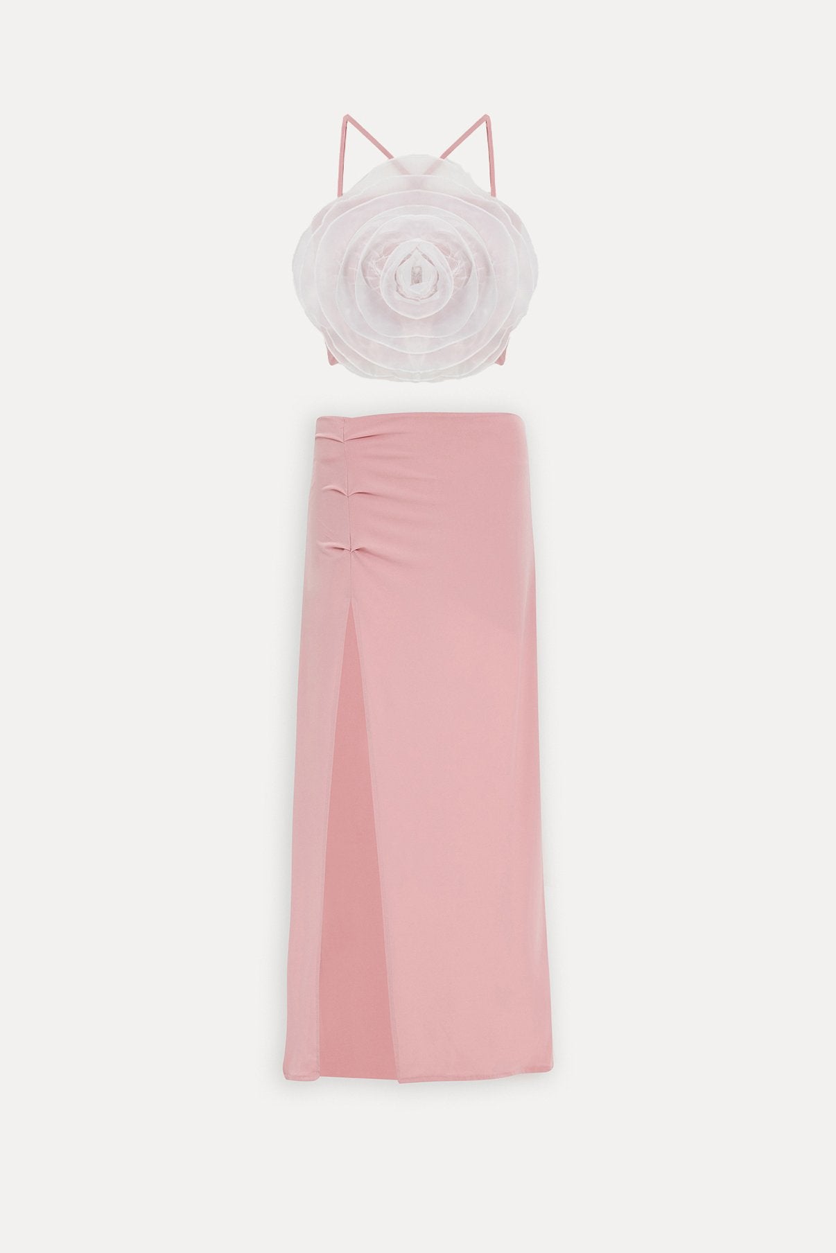 Powder Rose Detail Skirt Suit ATE-1481