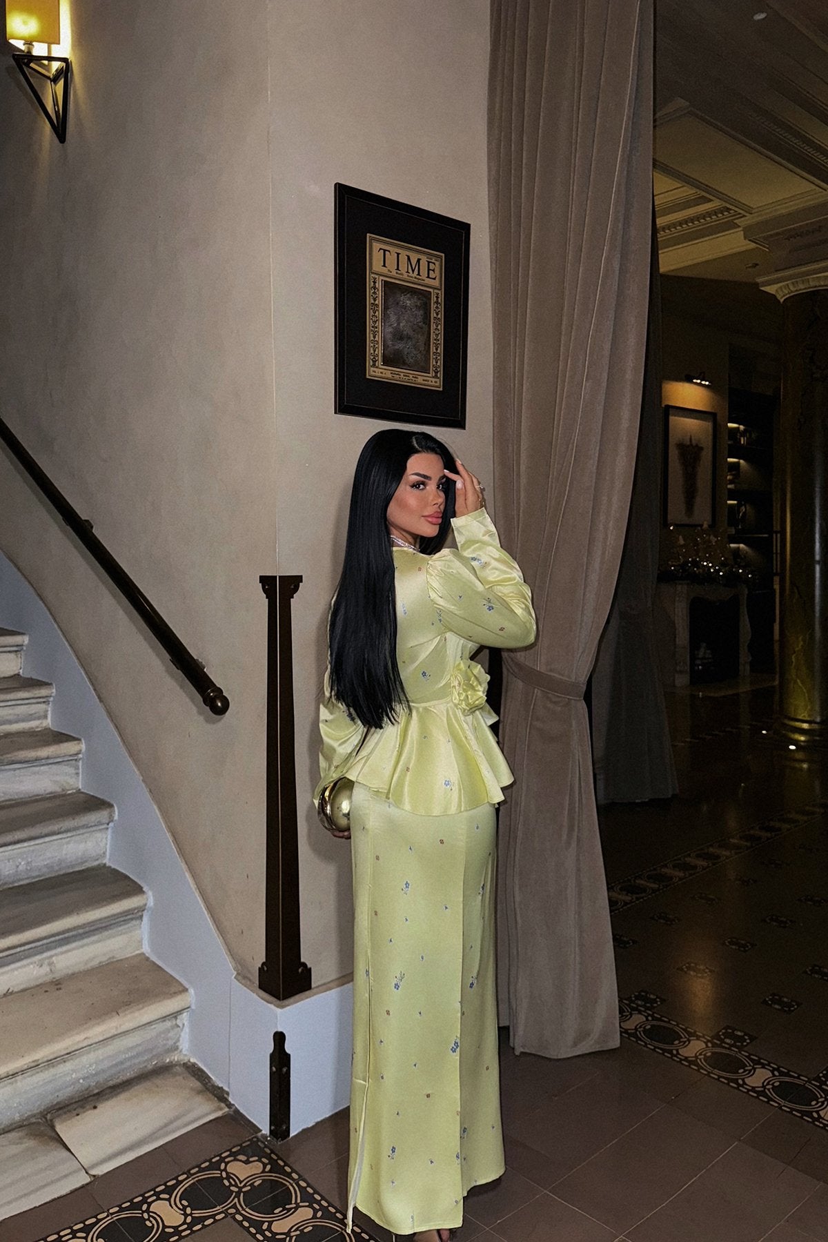 Yellow Paulina Suit ATE-1689