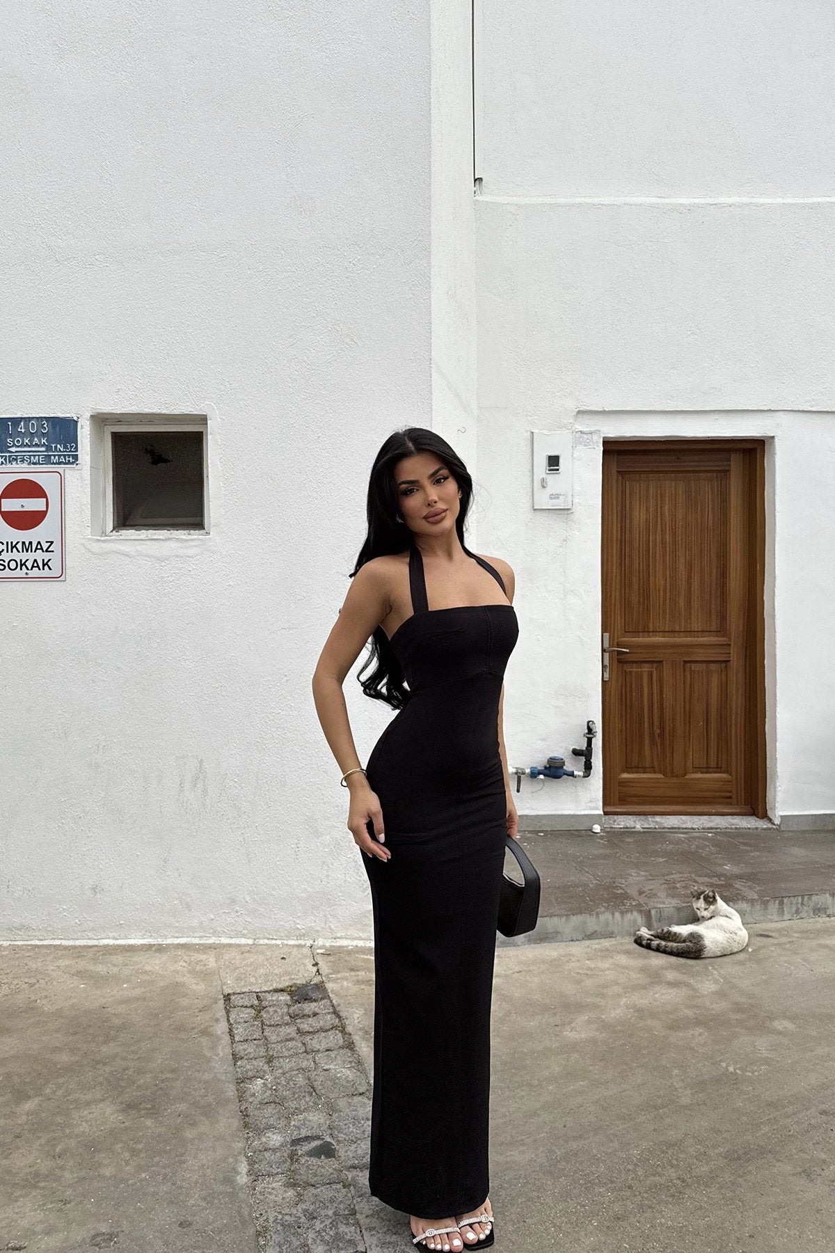 Black Elroya Dress ATE-2509