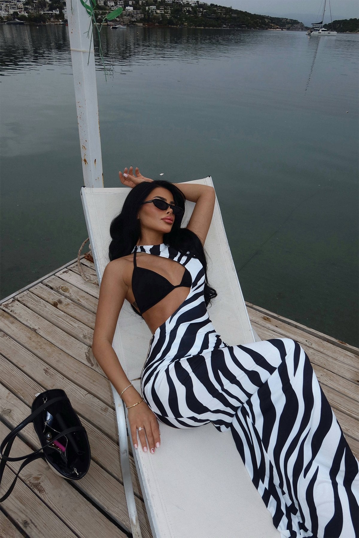 Black Santinara Pareo Dress ATE-2425