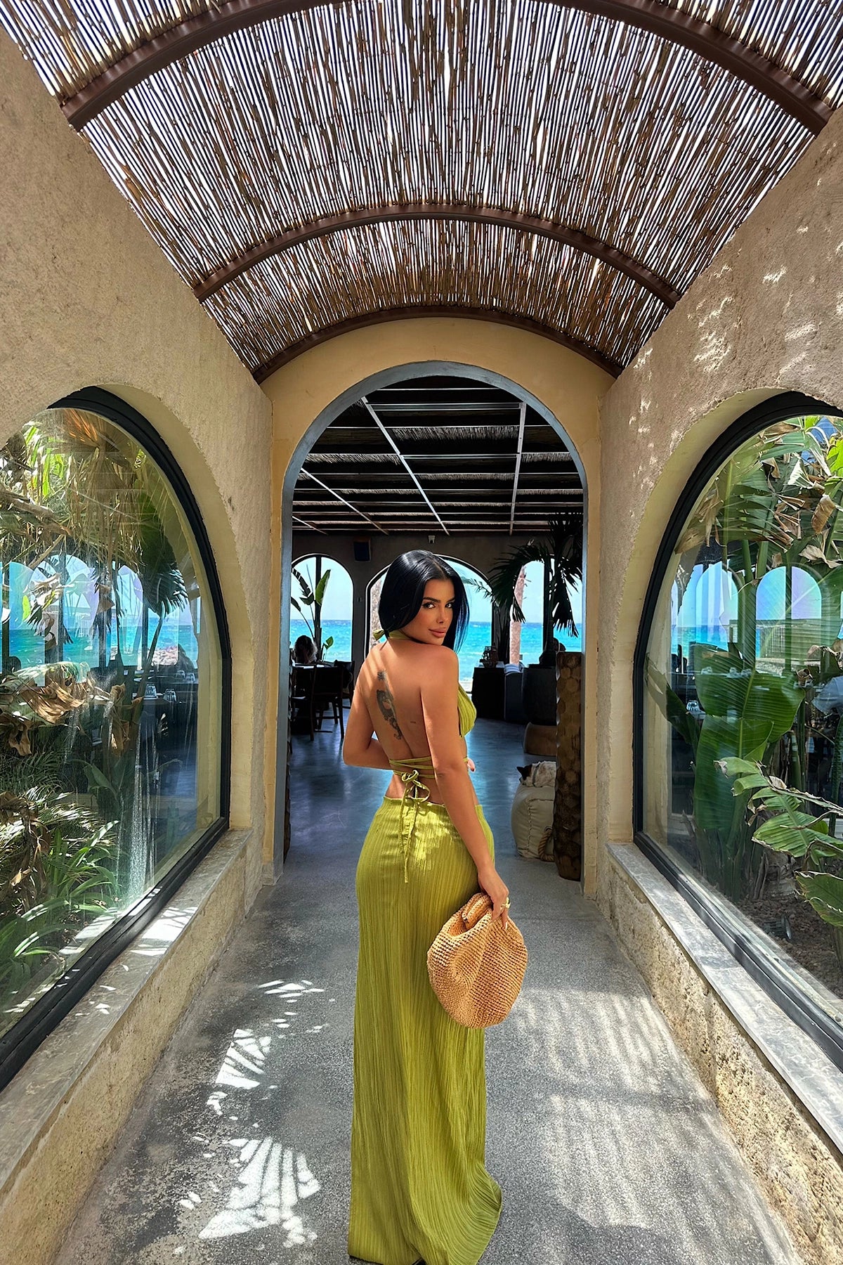 Green Lona Tied Suit ATE-1028