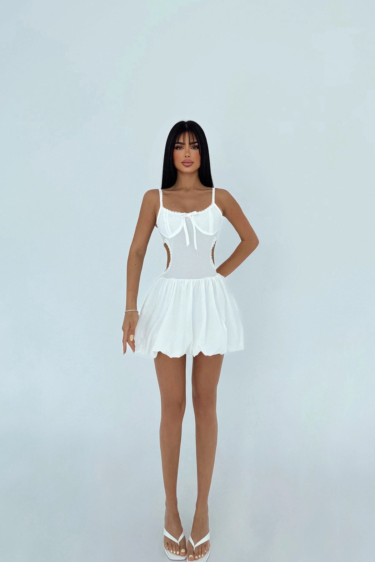 White Lissett Mini Dress ATE-2859