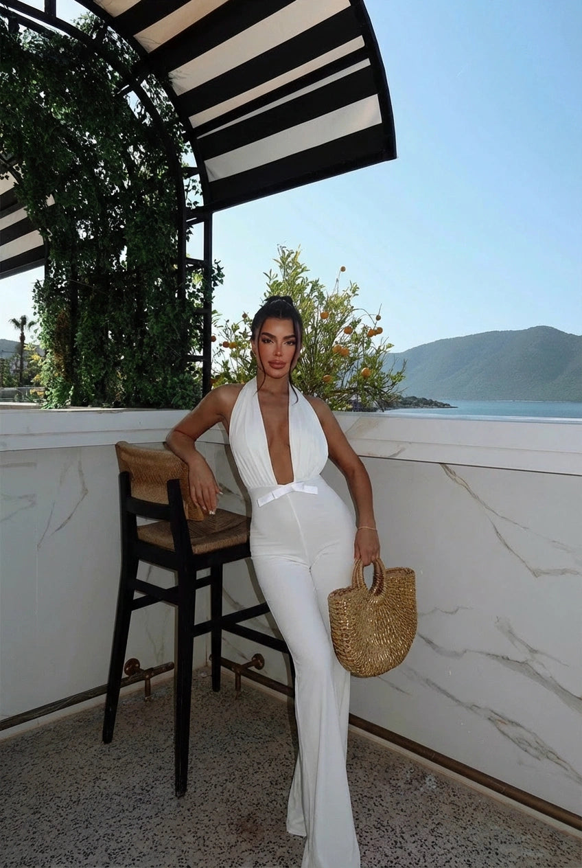 White Maly Jumpsuit ATE-2554