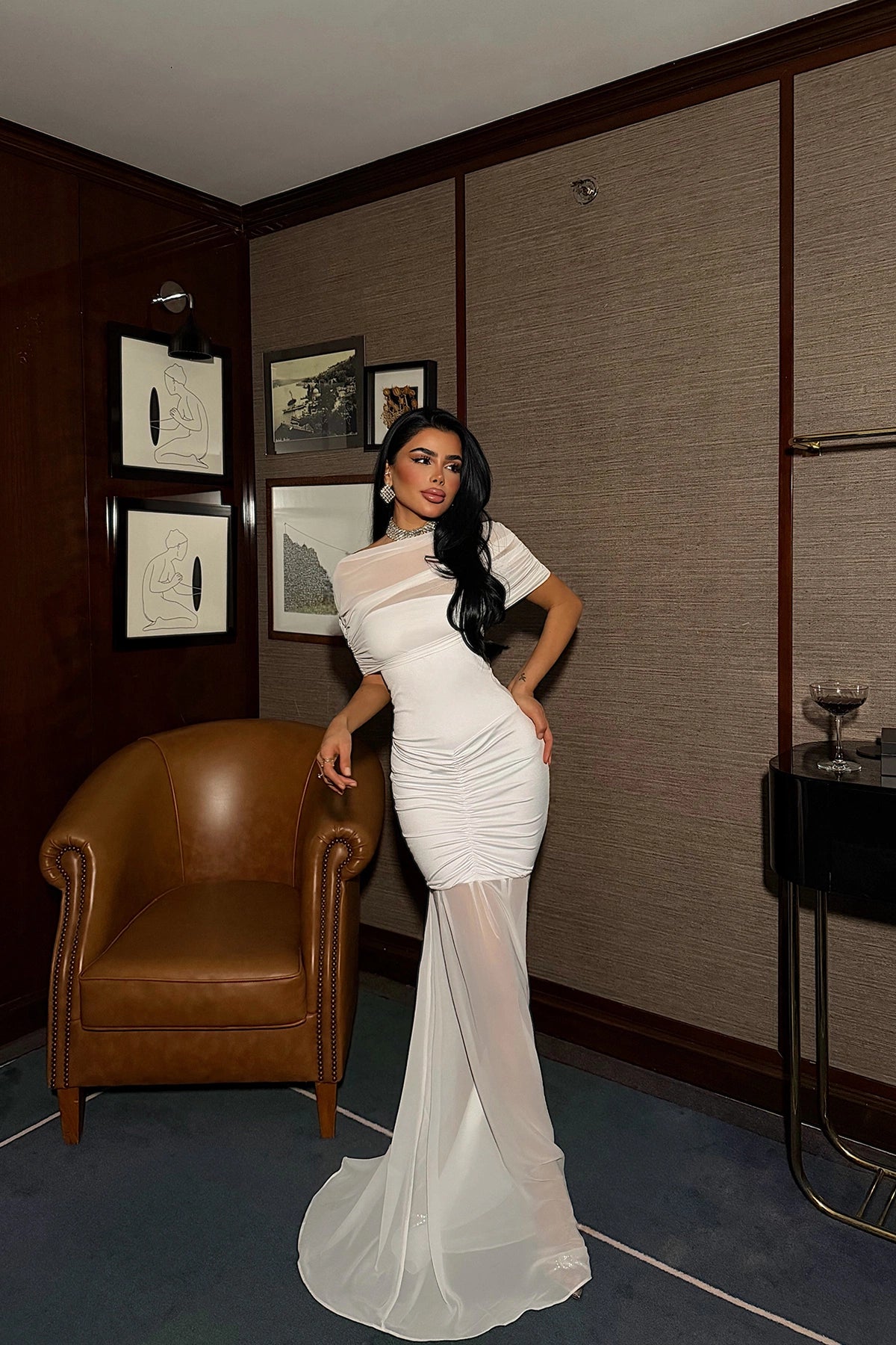 White Shannon Long Dress