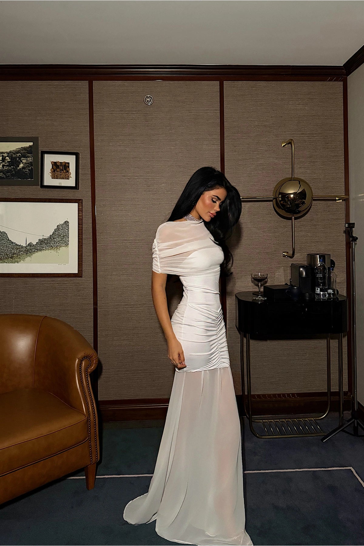 White Shannon Long Dress