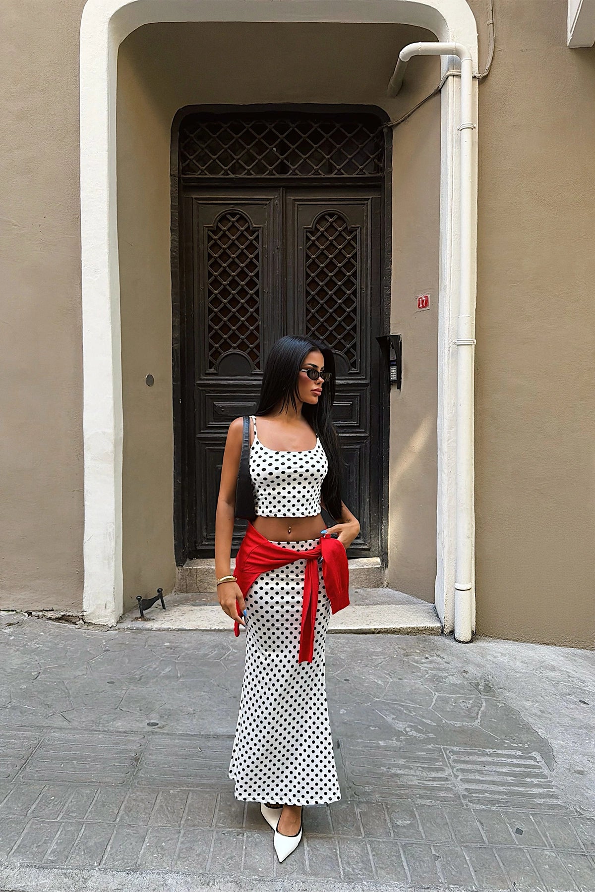White Polka Dot Set ATE-6714
