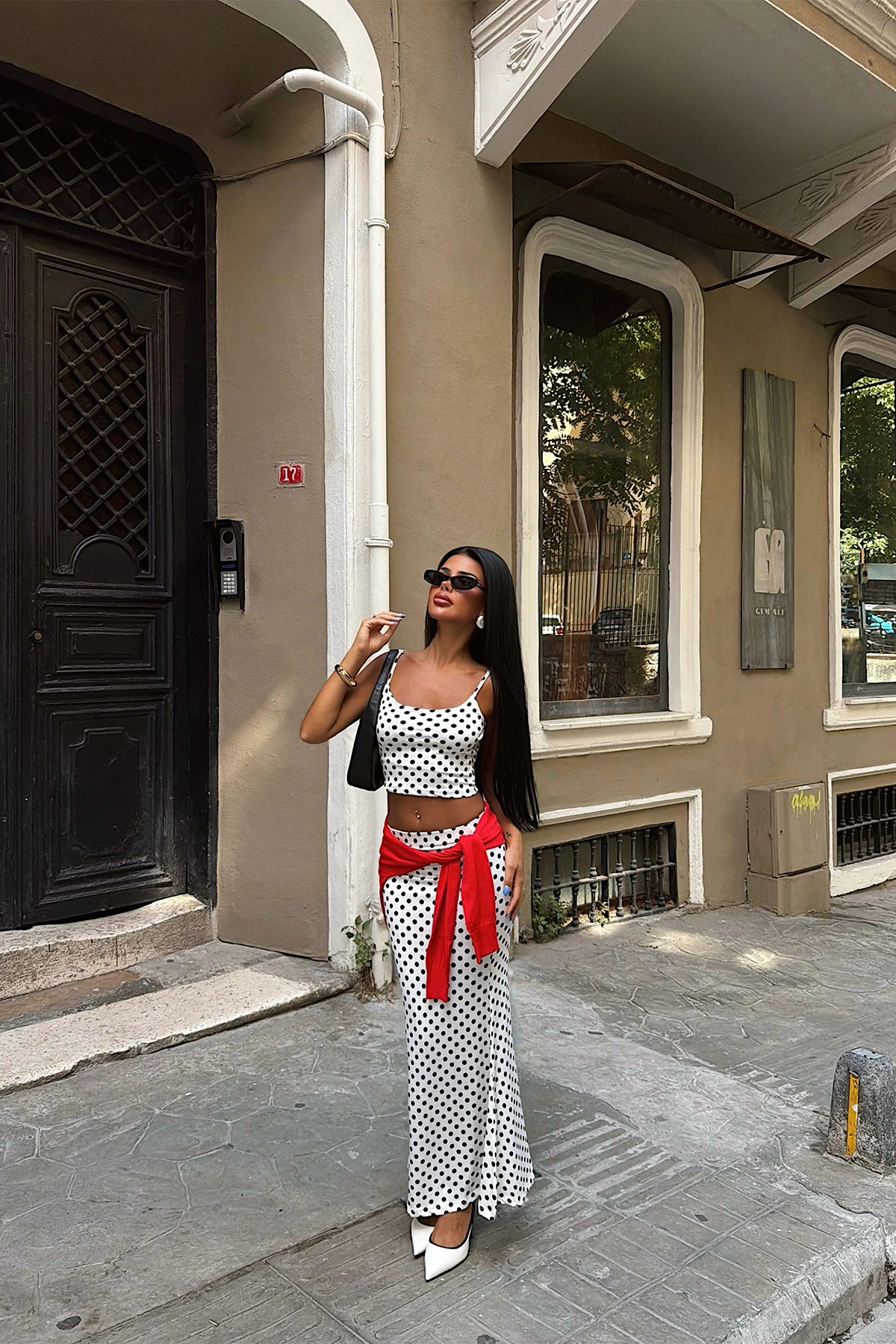 White Polka Dot Set ATE-6714