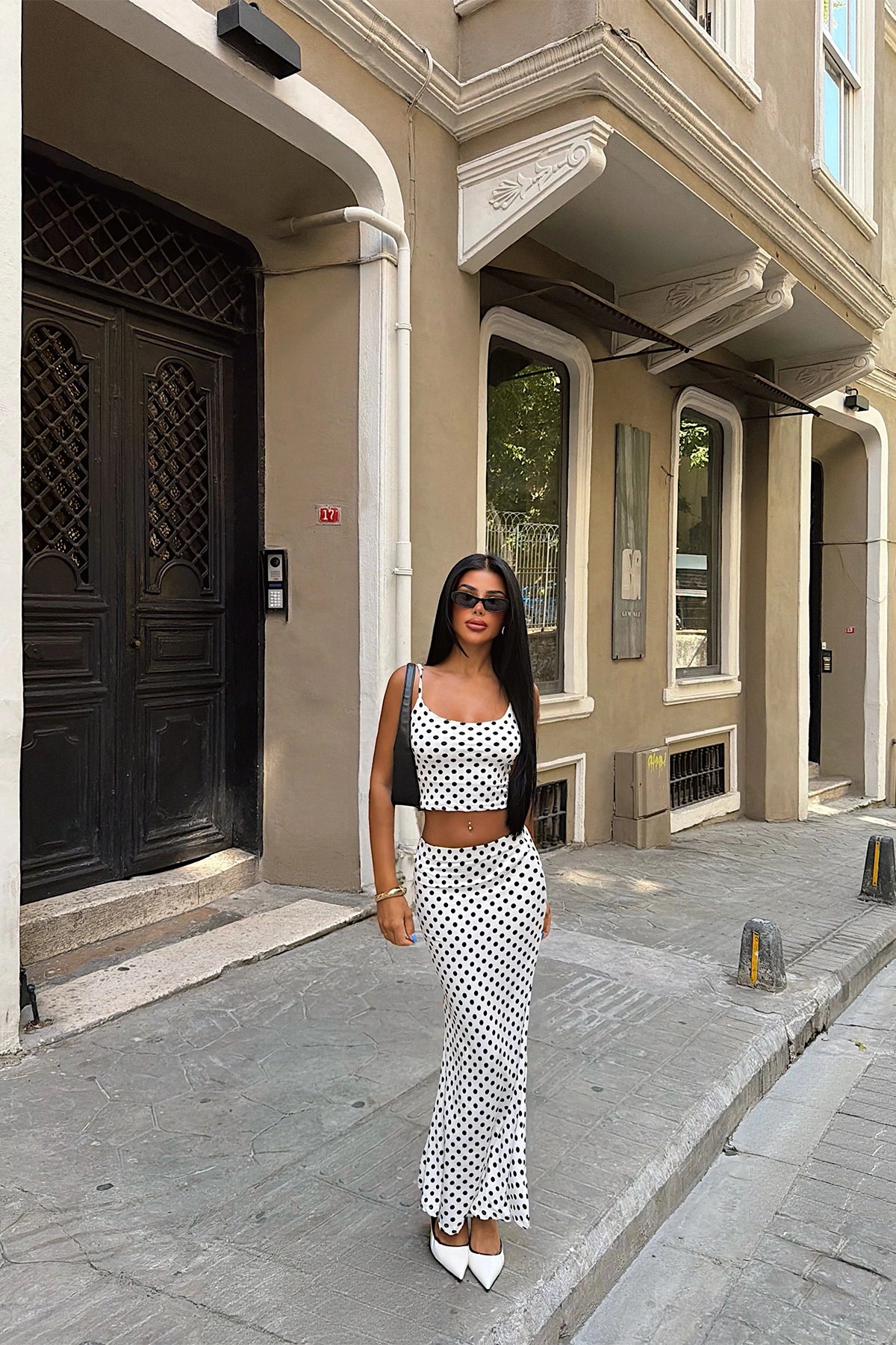 White Polka Dot Set ATE-6714
