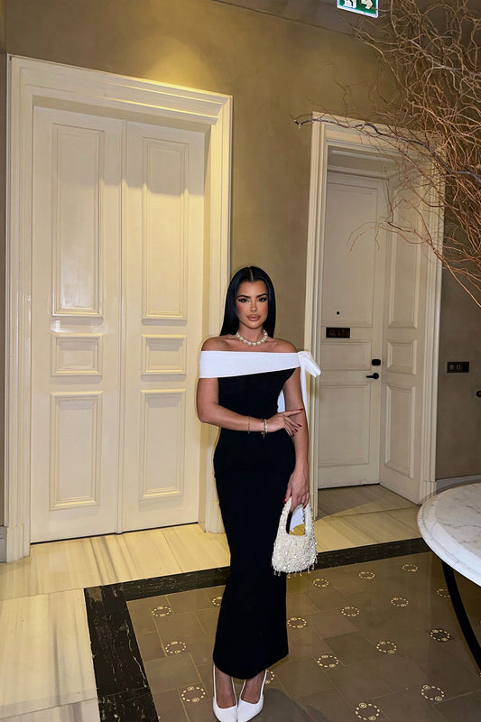 Brianna Black Midi Dress ATE-1281