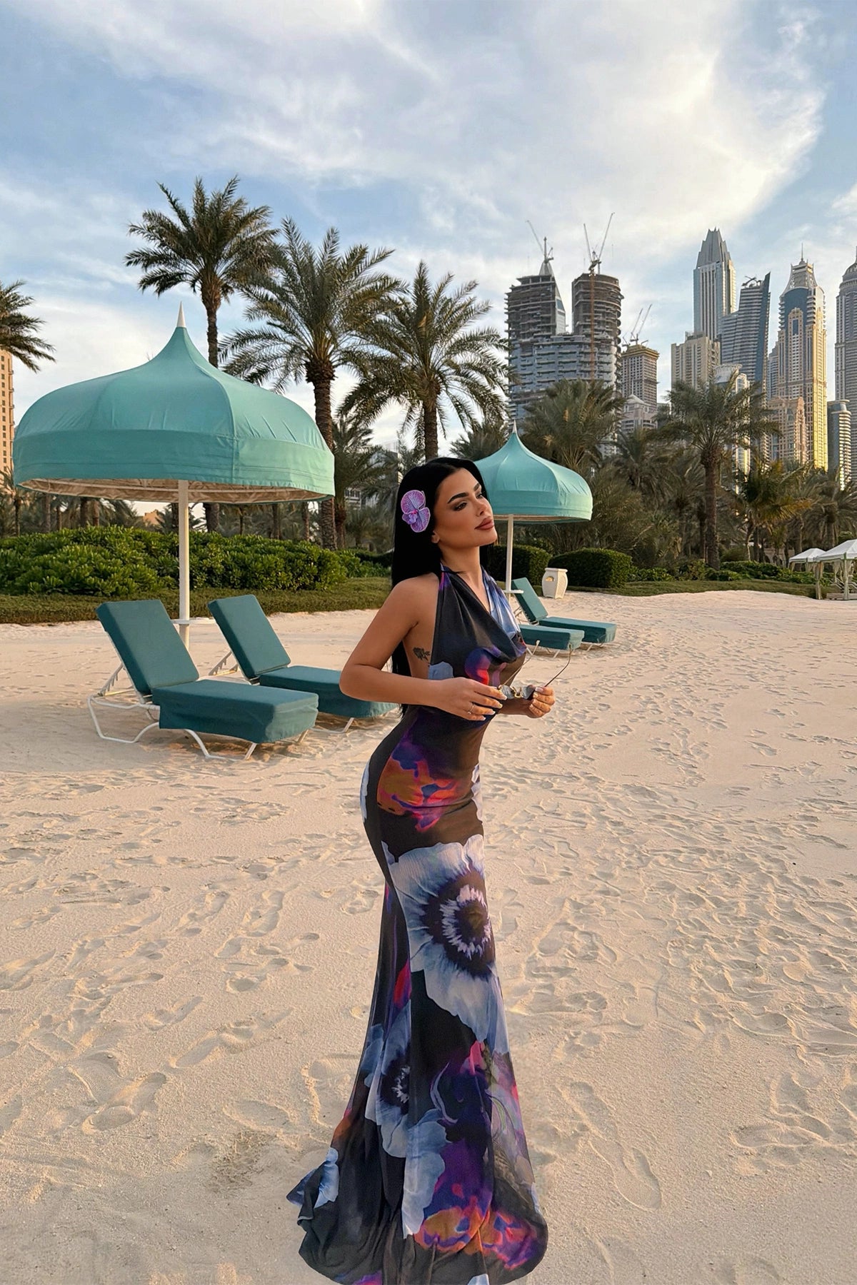Albella Patterned Long Dress