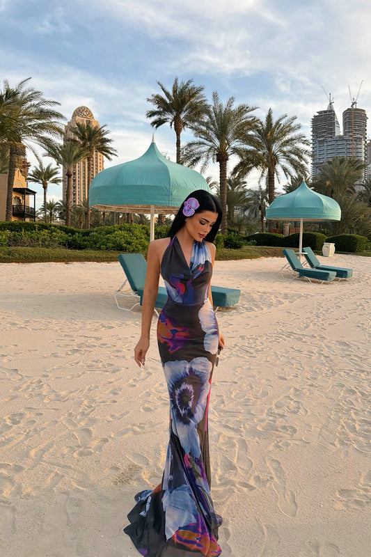 Albella Patterned Long Dress