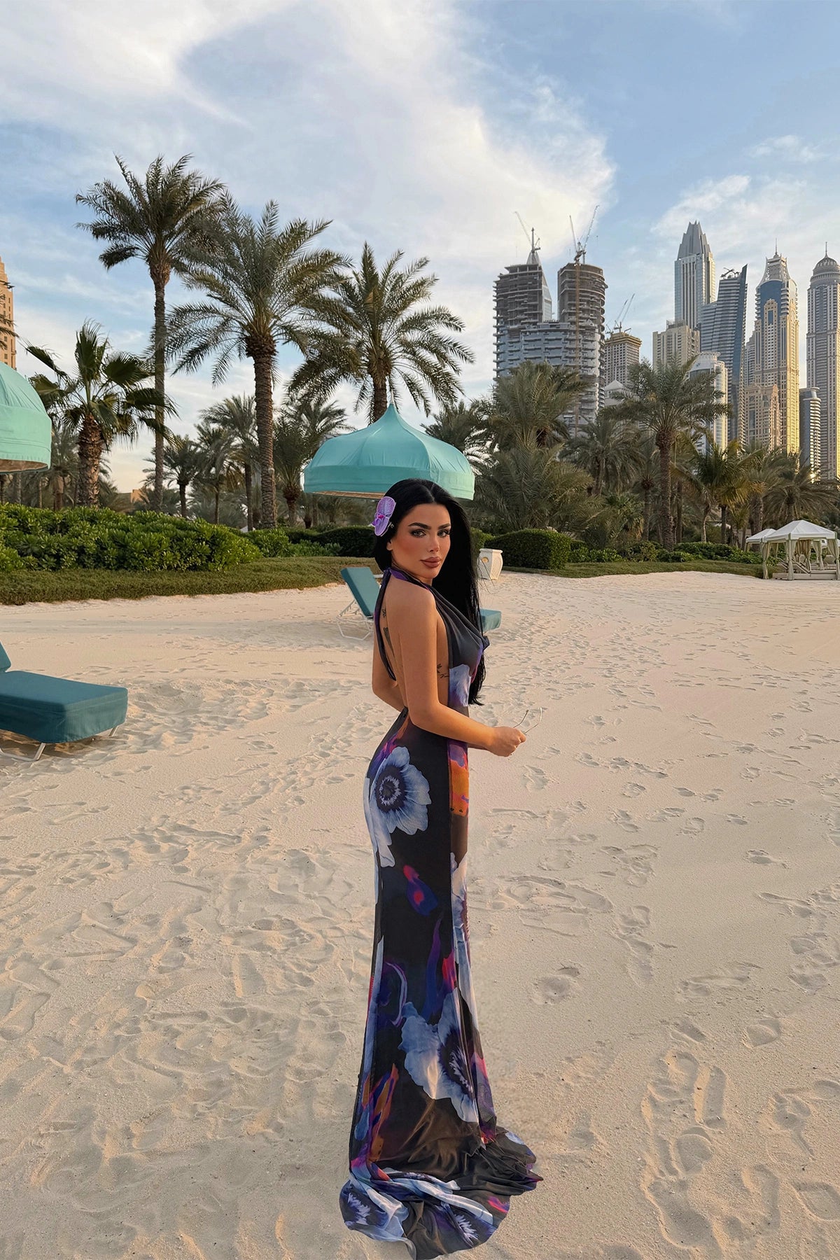 Albella Patterned Long Dress