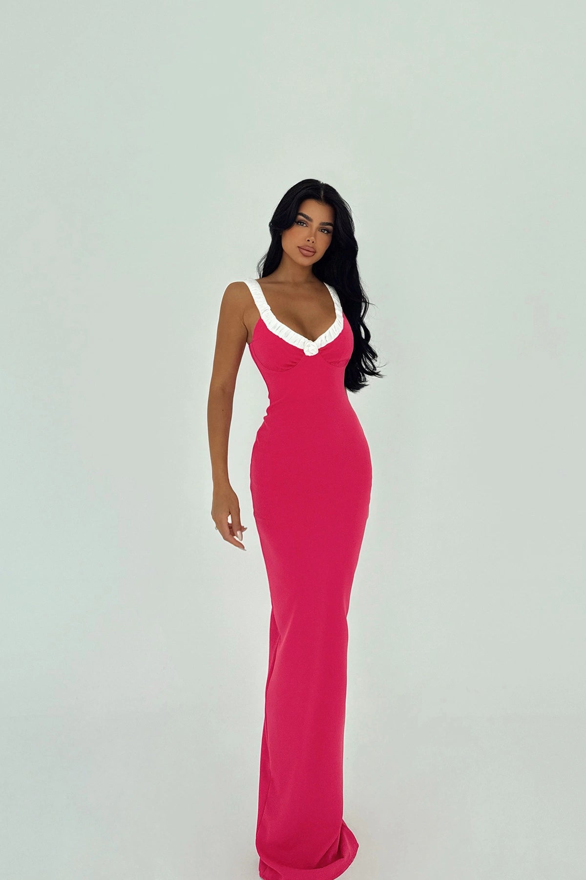 Fuchsia Cordelia Long Dress ATE-3018
