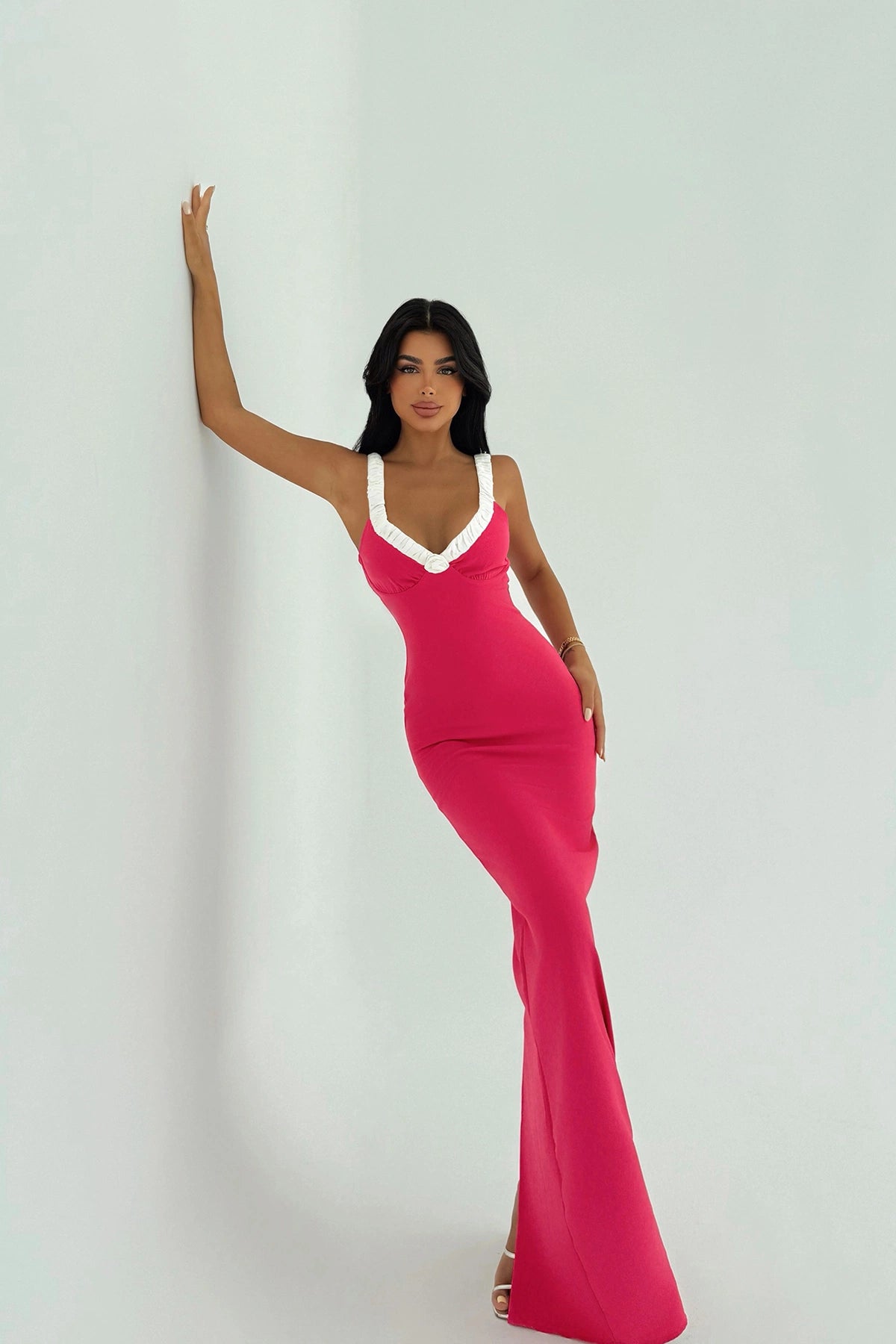 Fuchsia Cordelia Long Dress ATE-3018