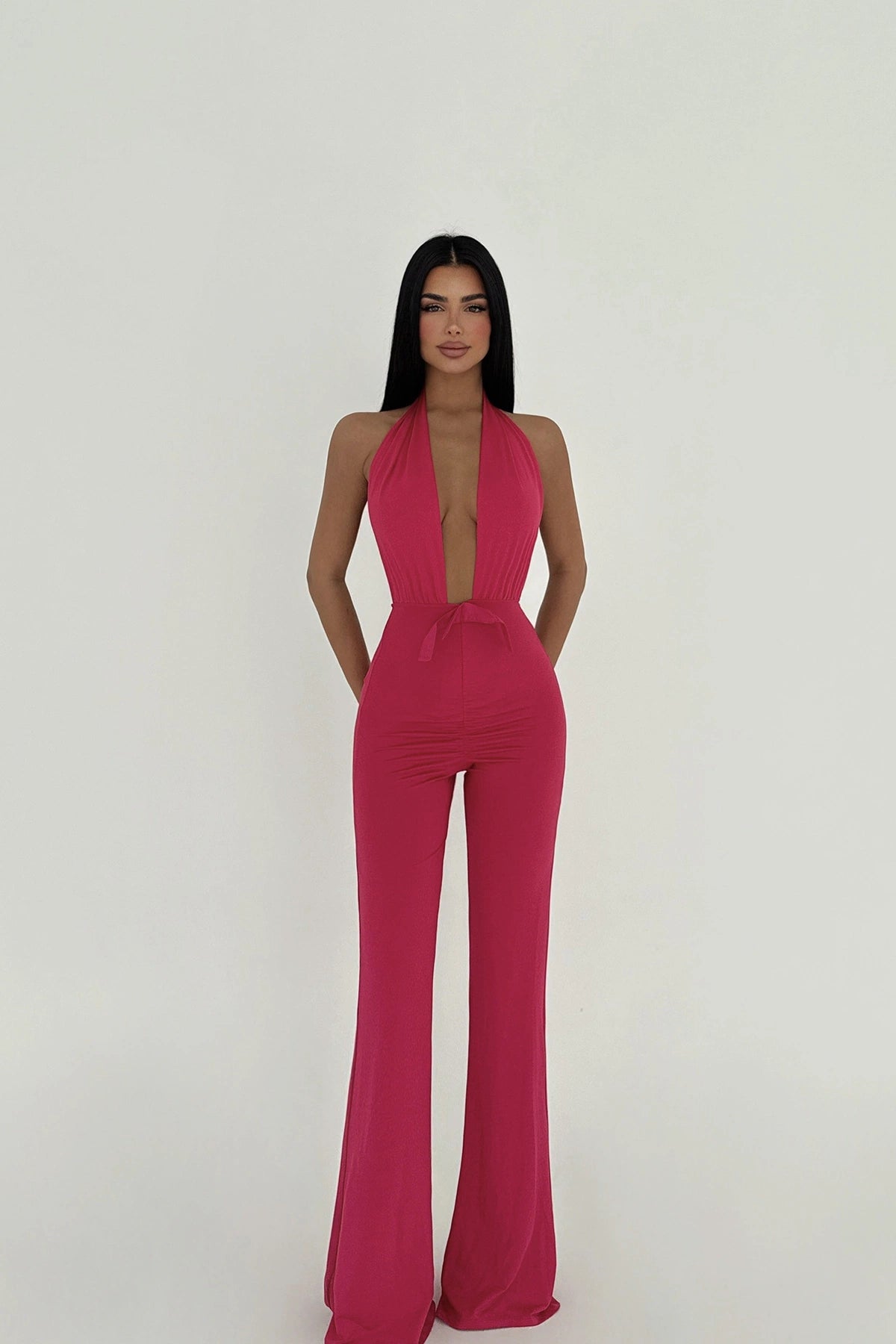Fuchsia Winona Jumpsuit ATE-3321