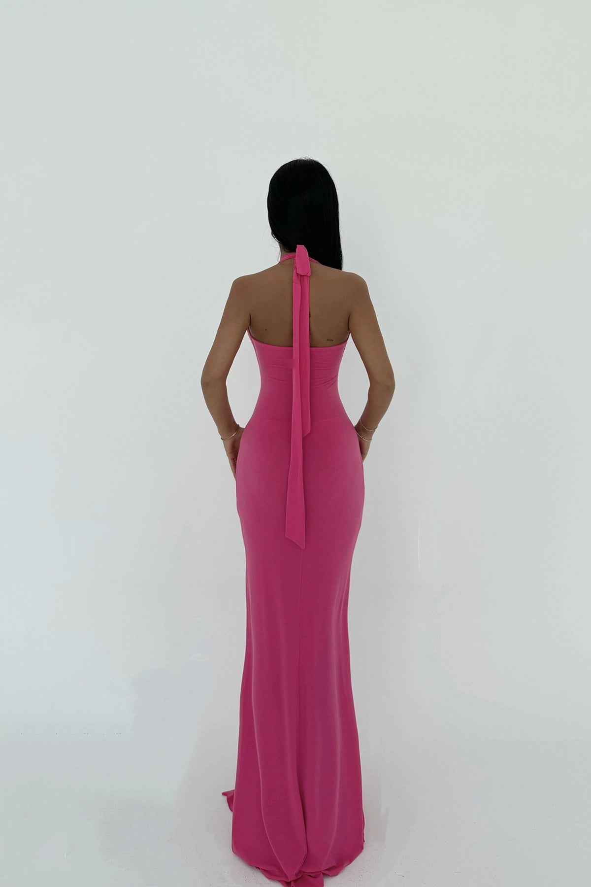 Fuchsia Bellis Long Dress ATE-2725
