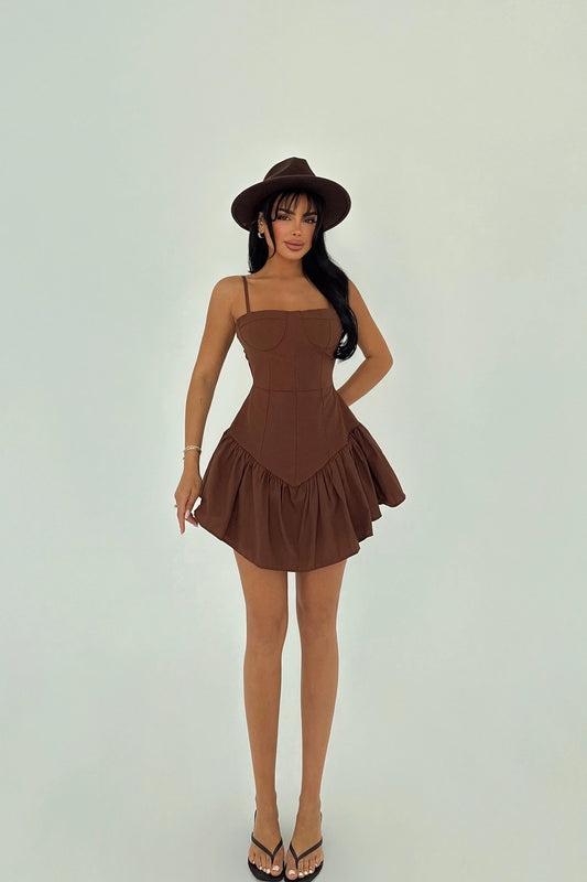 Brown Tatiana Dress ATE-1411