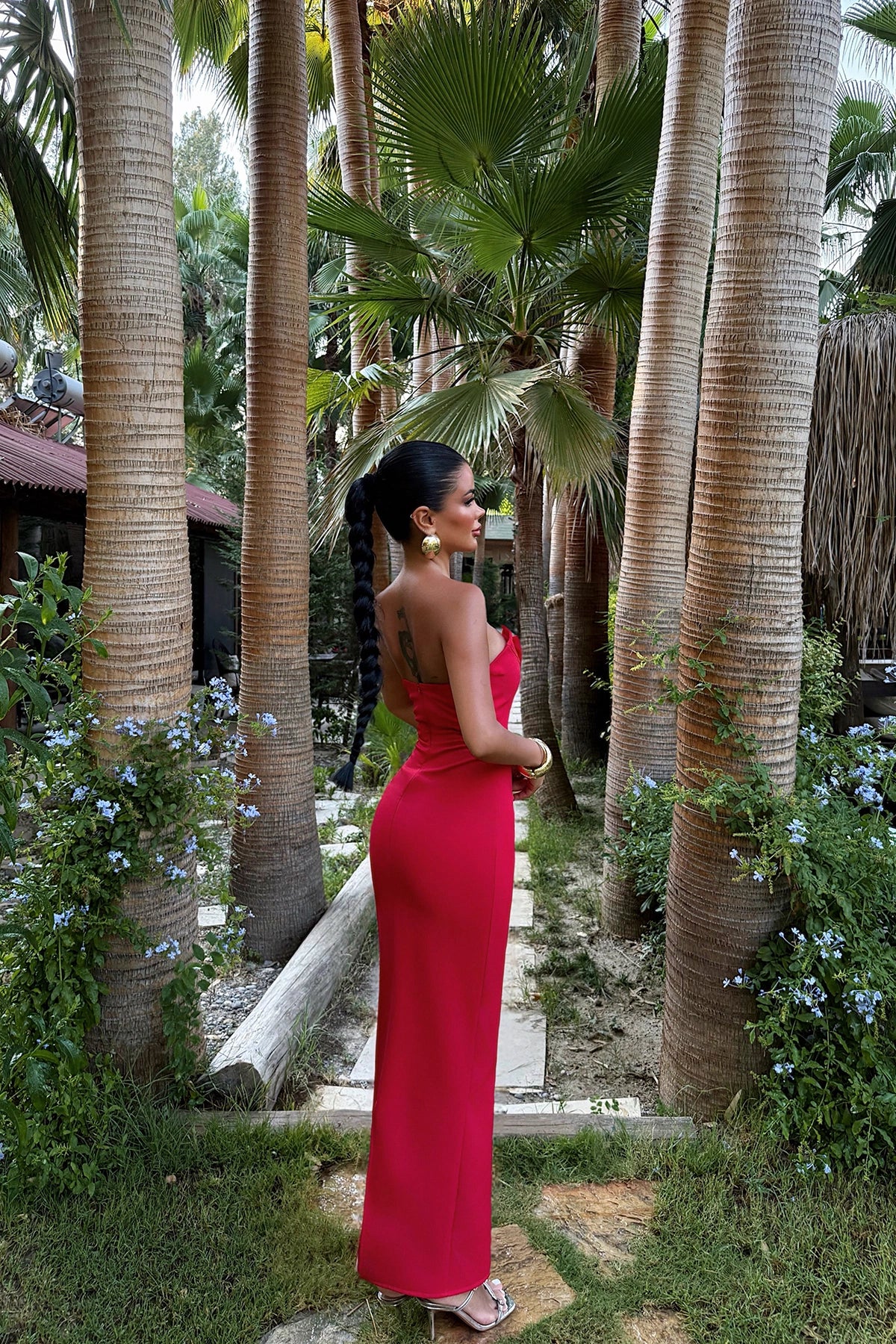 Red Cressida Dress ATE-3233