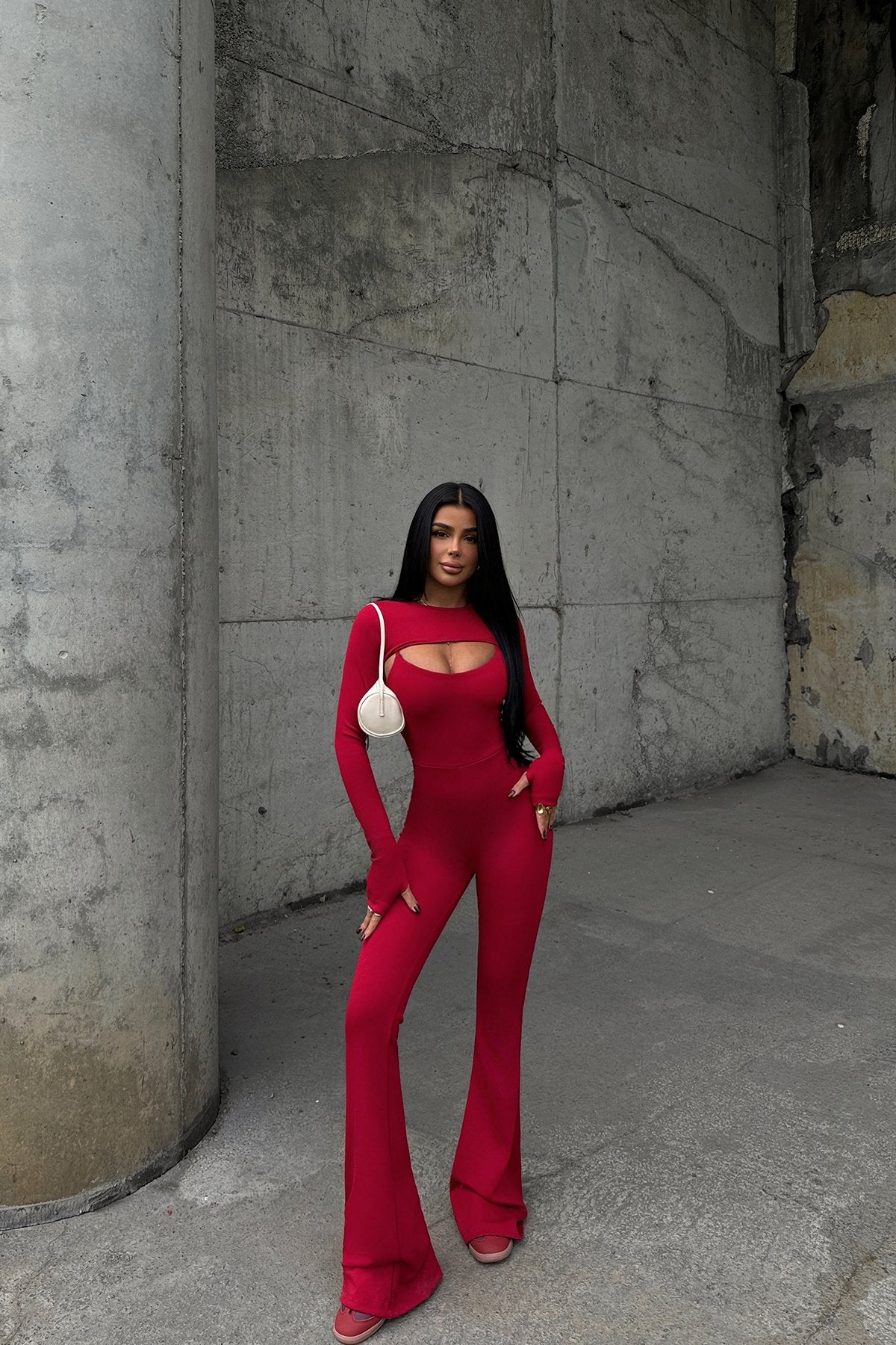 Red Yvonne Jumpsuit