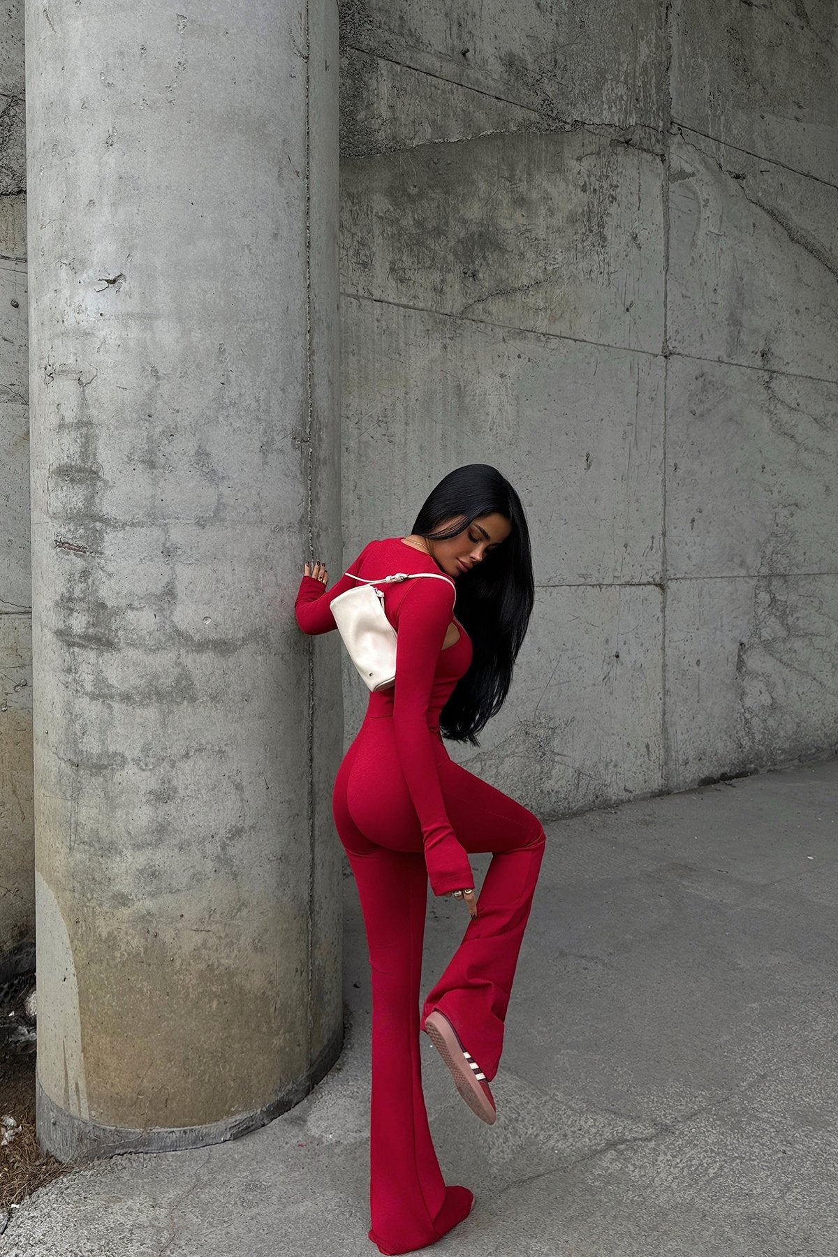 Red Yvonne Jumpsuit