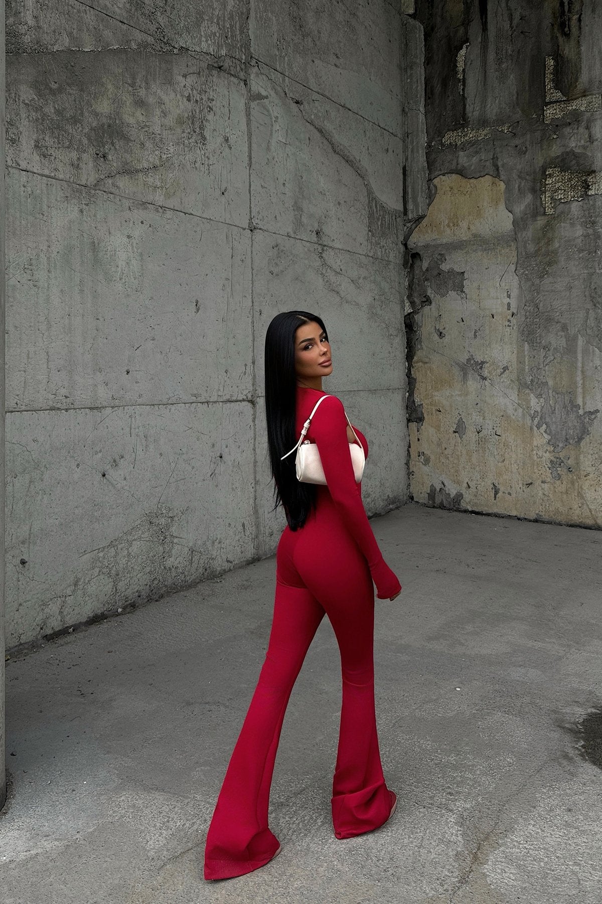 Red Yvonne Jumpsuit