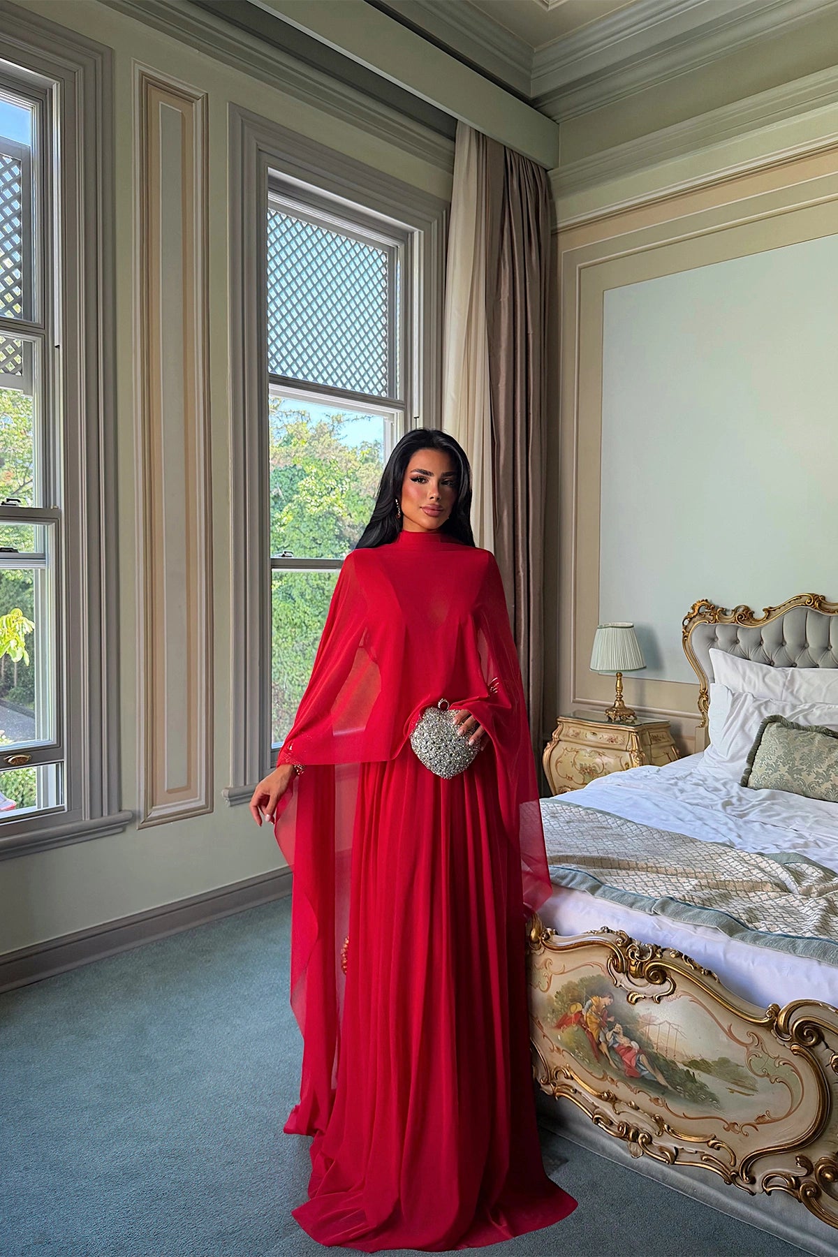 Red Marika Dress ATE-4792 (PRE-ORDER)