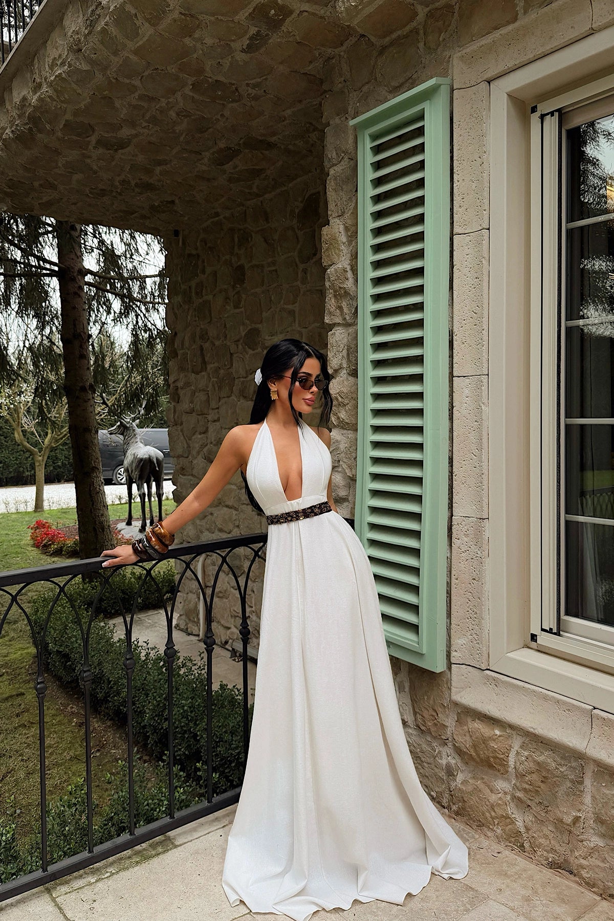 Cream Wazi Dress ATE-4781 (PRE-ORDER)