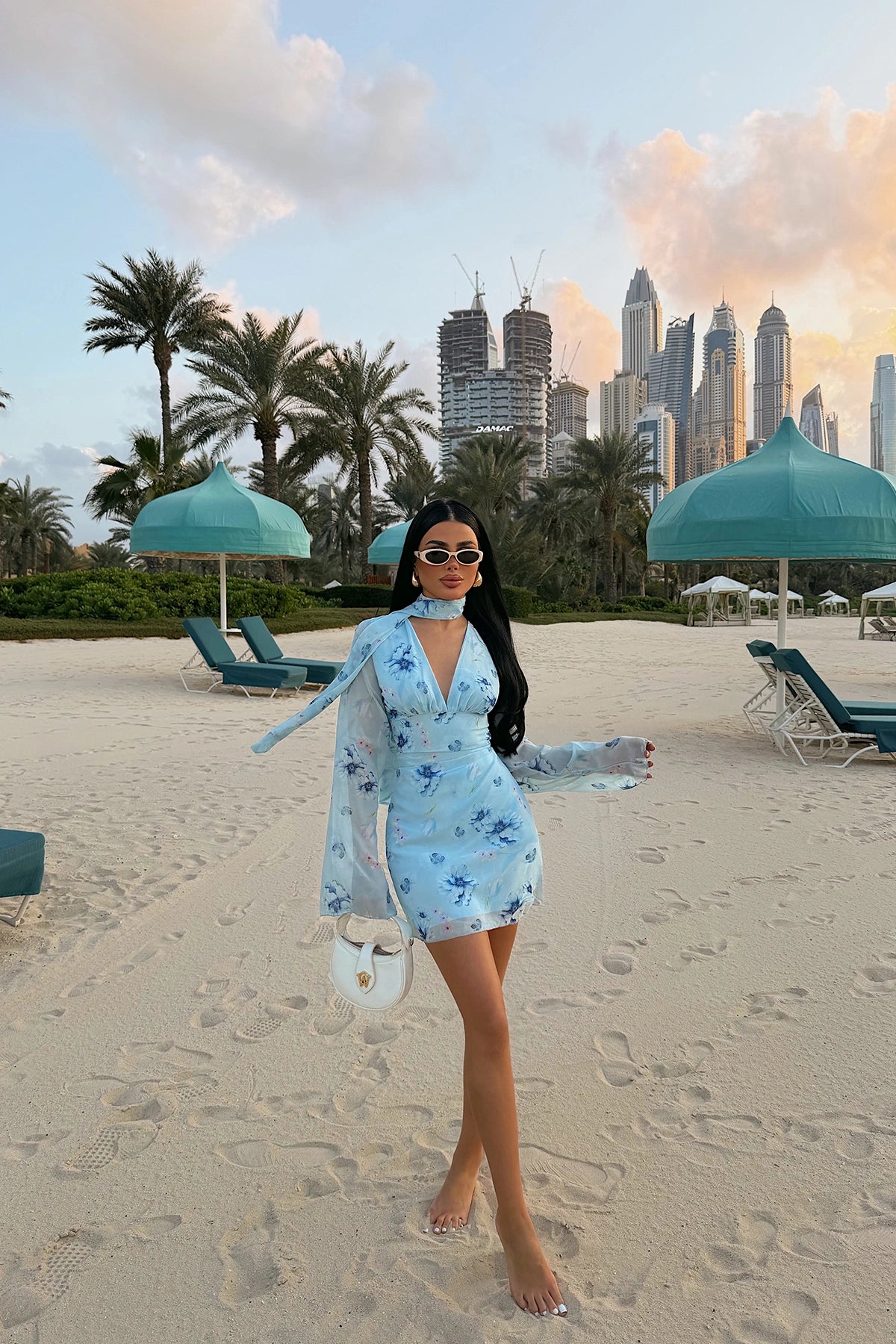 Blue Palomia Mini Dress