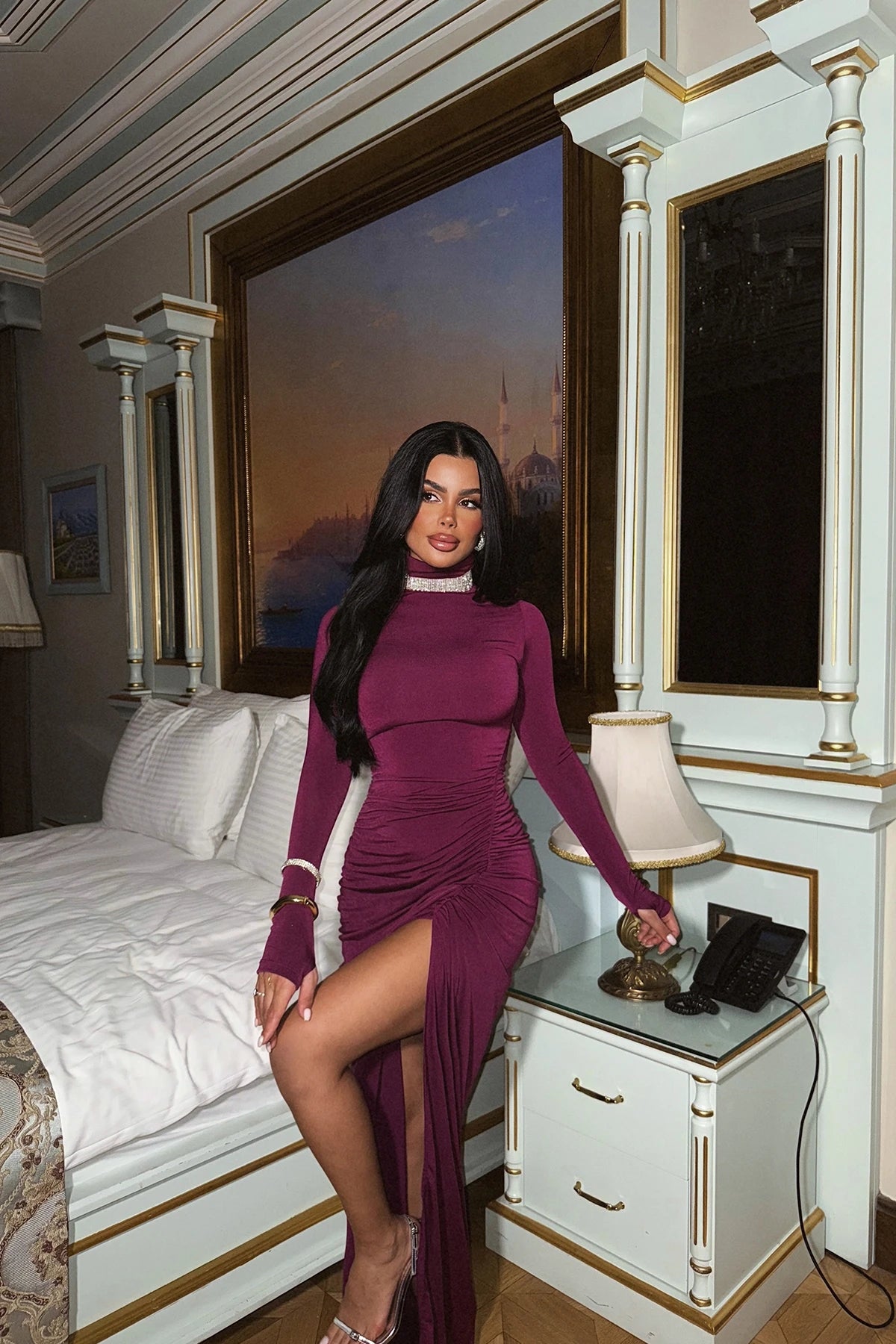 Plum Long Sleeve Dress