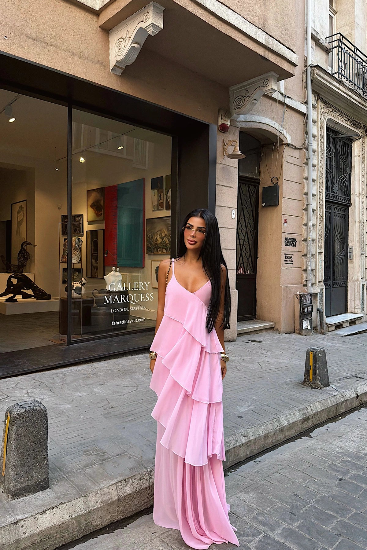 Pink Strappy Tulle Dress (PRE-ORDER)