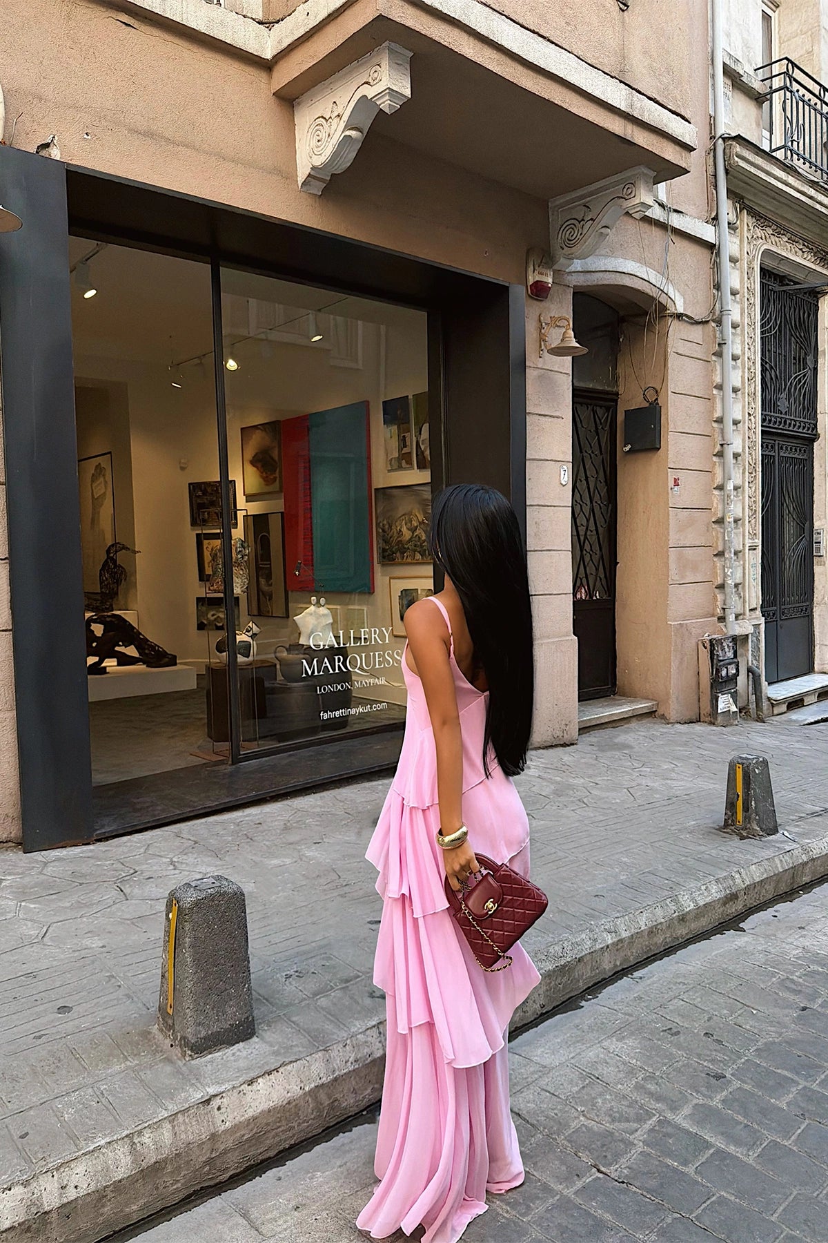 Pink Strappy Tulle Dress (PRE-ORDER)