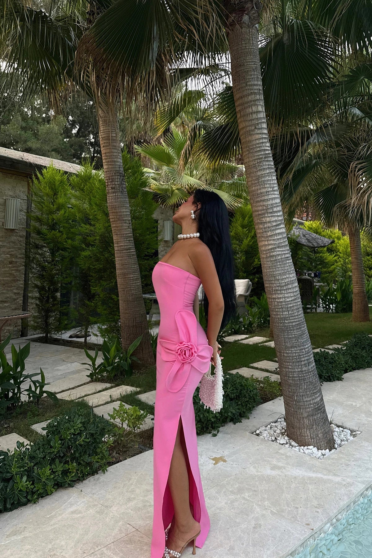 Pink Daysi Strapless Dress ATE-2926