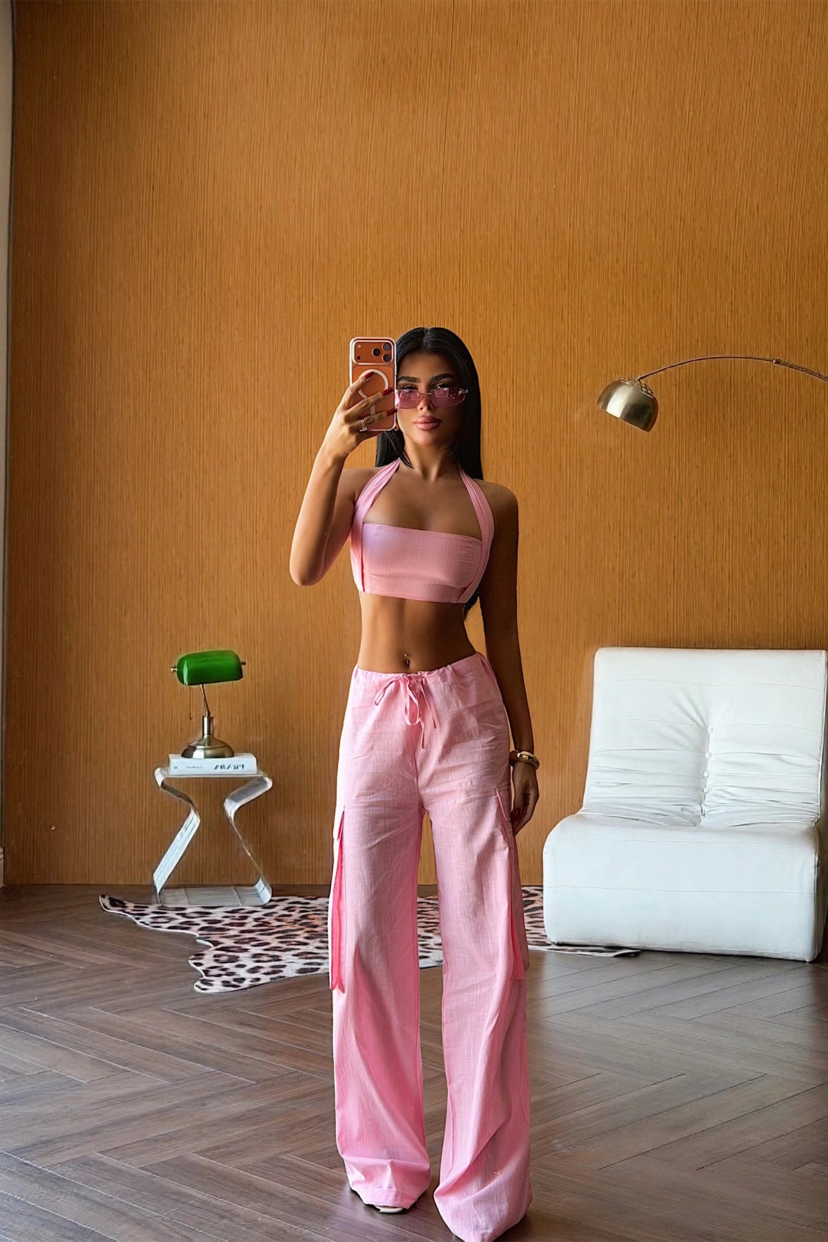 Pink Pants Suit ATE-5208