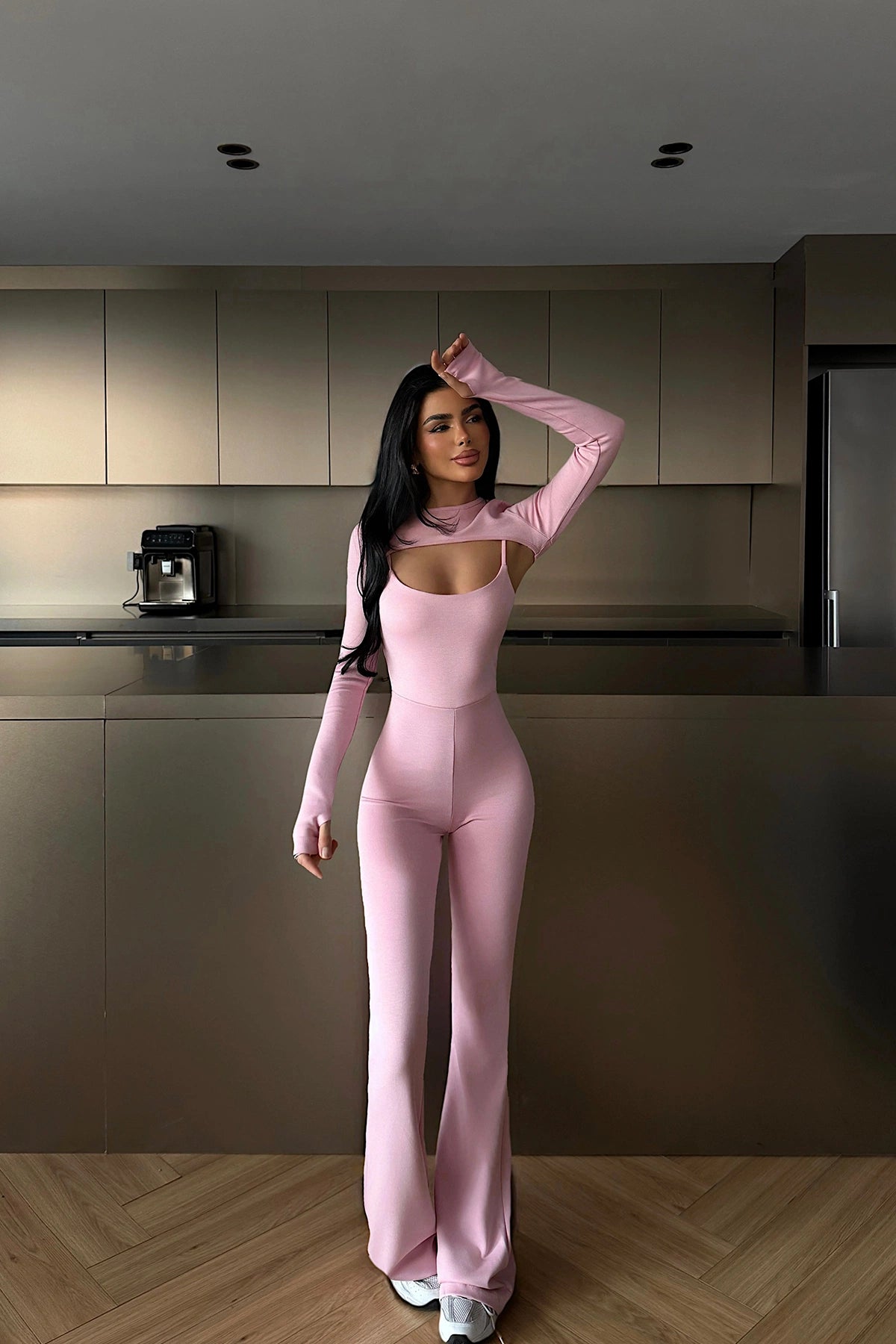 Pink Yvonne Jumpsuit ATE-1922