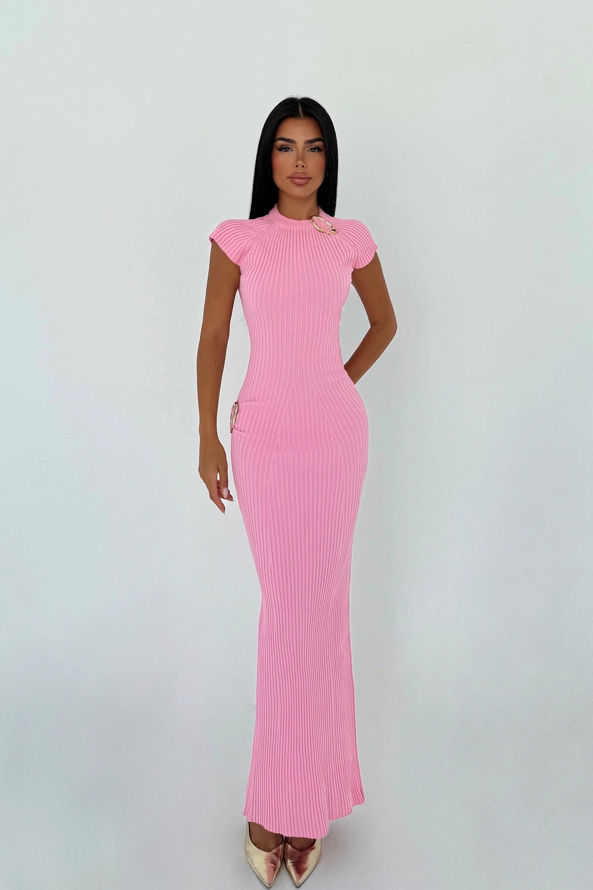 Pink Zofia Knitted Dress ATE-3365