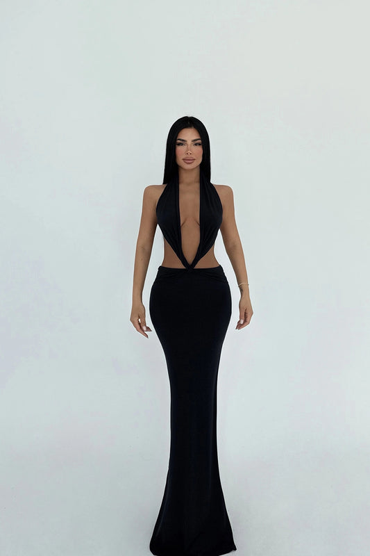 Black Dorothy Long Dress ATE-2514