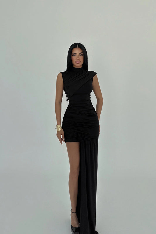 Black Zinnia Mini Dress ATE-2566